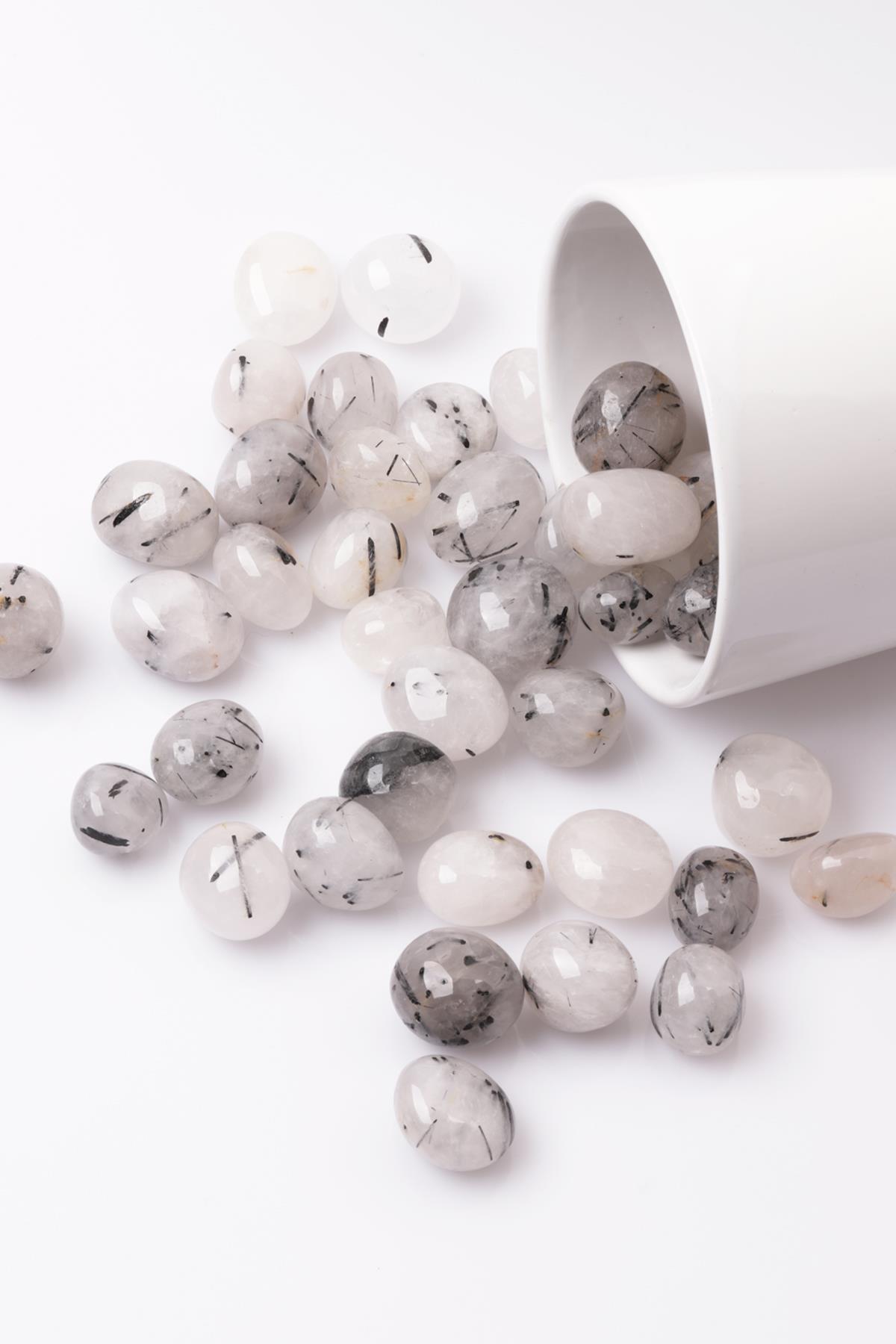 Rutil Kuvars Doğal Taş Tamburlanmış Parça - Tımbıl