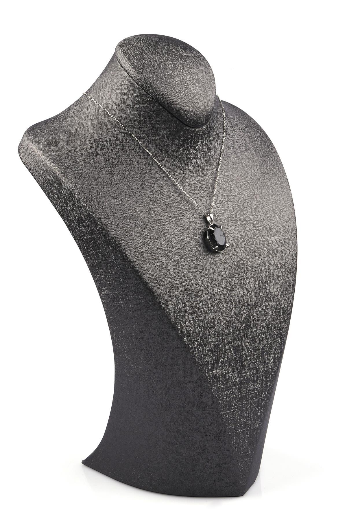 Rutilli Kuvars Doğal Taş 925 Ayar Gümüş Kolye