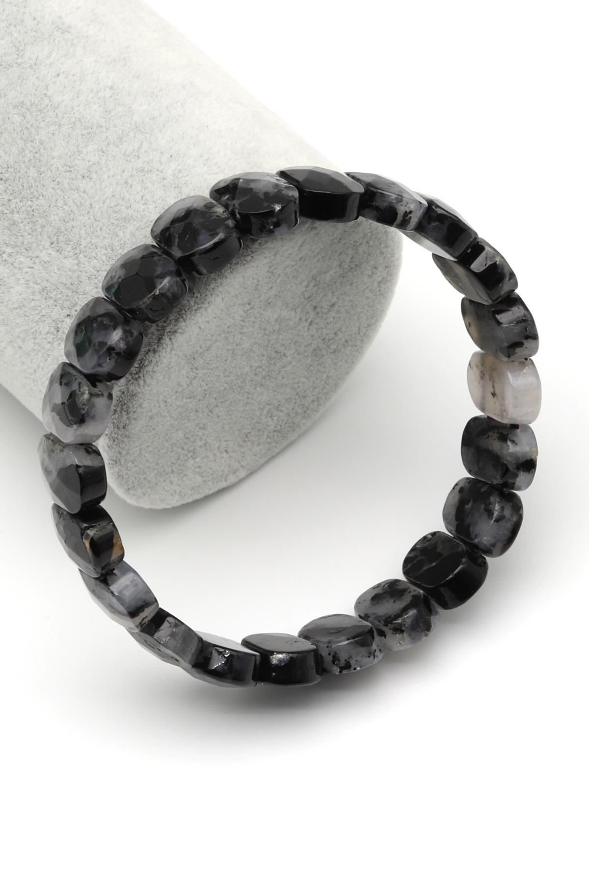 Rutilli Kuvars Doğal Taş Bileklik 9 x 14 mm Özel Kesim