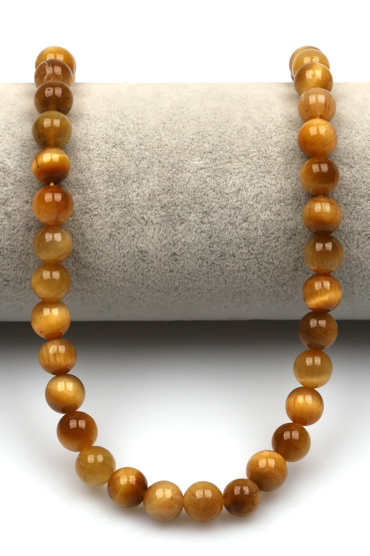 Sarı Kaplan Gözü (AA Kalite) Doğal Taş Dizi 8 mm Küre Kesim - DZ-0976