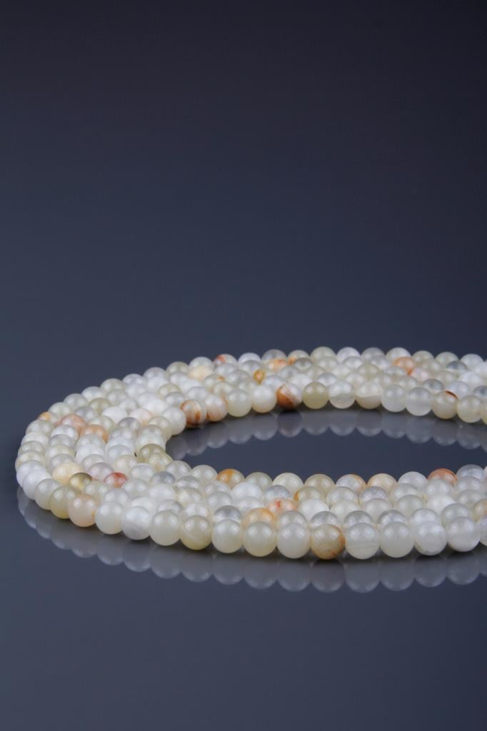 Sarı Oniks Doğal Taş Dizi 8 mm Küre Kesim