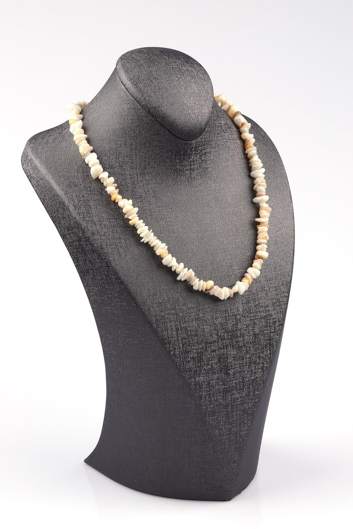 Sedef Doğal Taş Kırık Taş Kolye