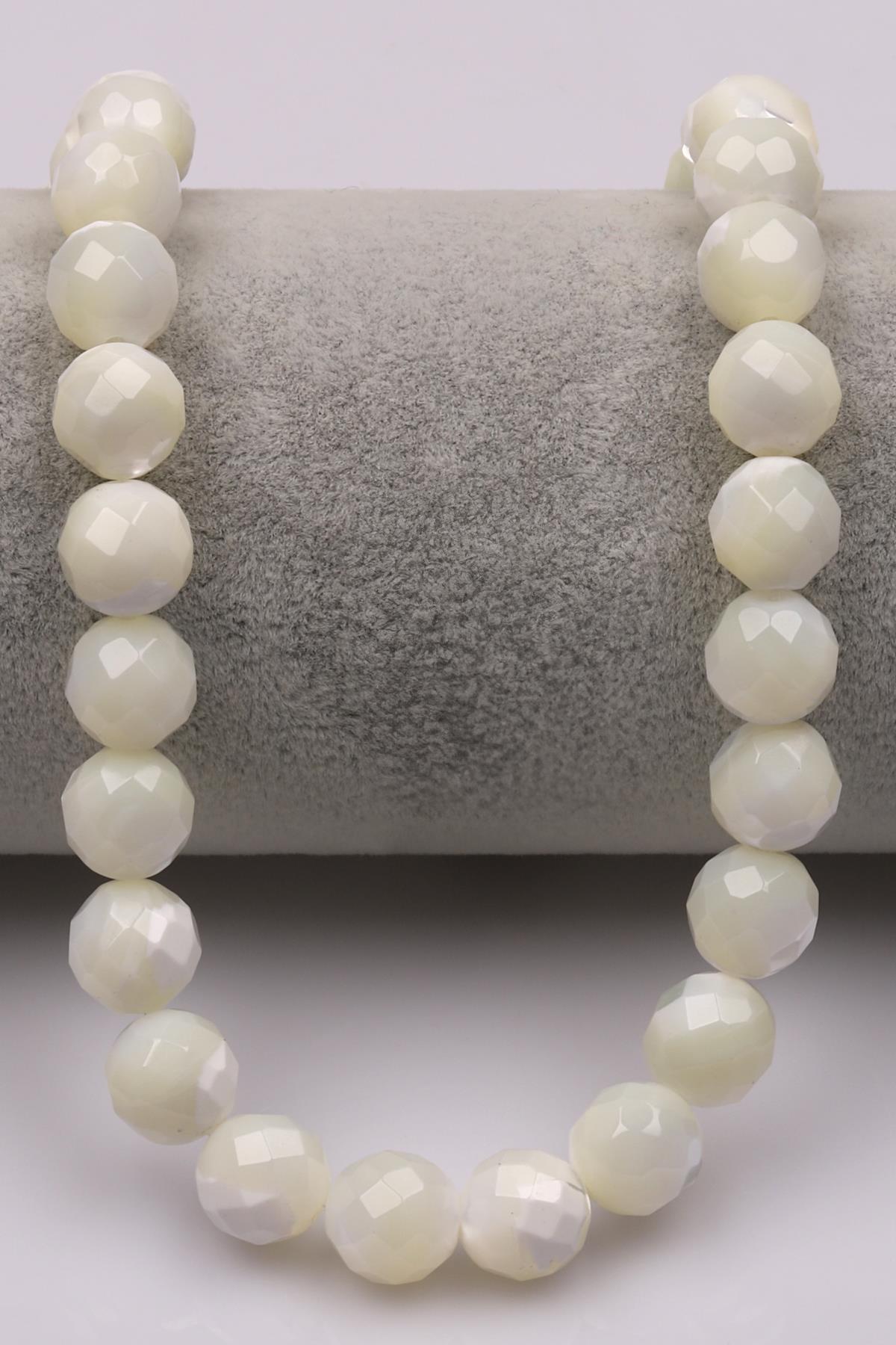 Sedef Doğaltaş Dizi 10 mm Elmas Kesim