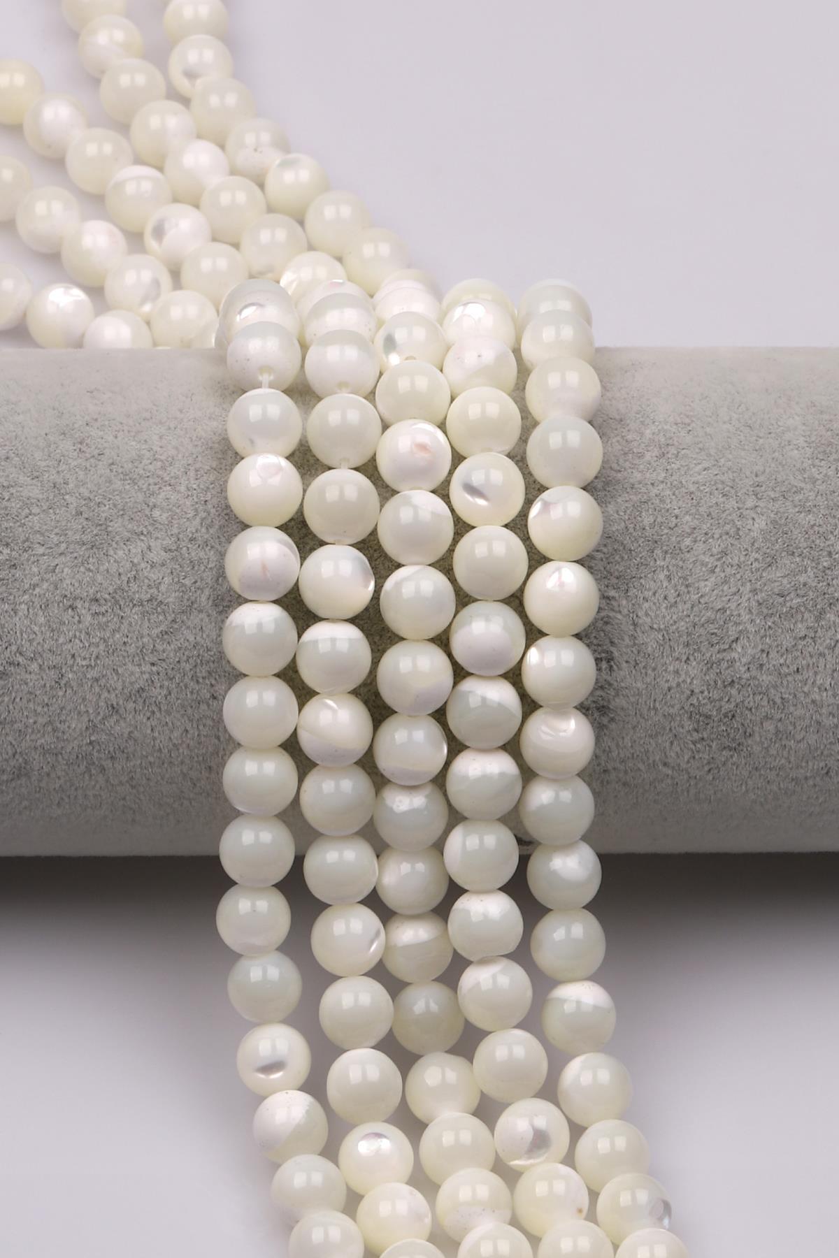 Sedef Doğaltaş Dizi 8 mm Küre Kesim