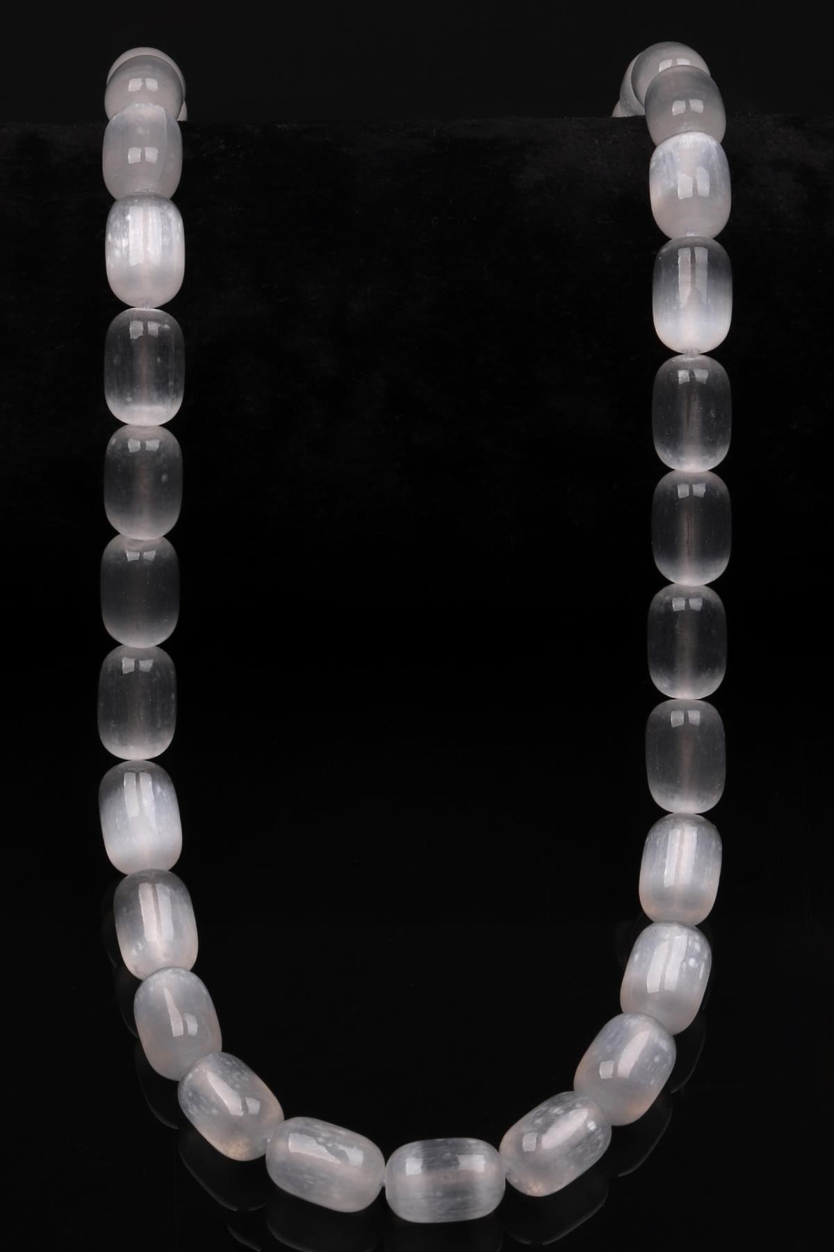 Selenit Doğal Taş Dizi 8 x 12 mm Boru Kesim