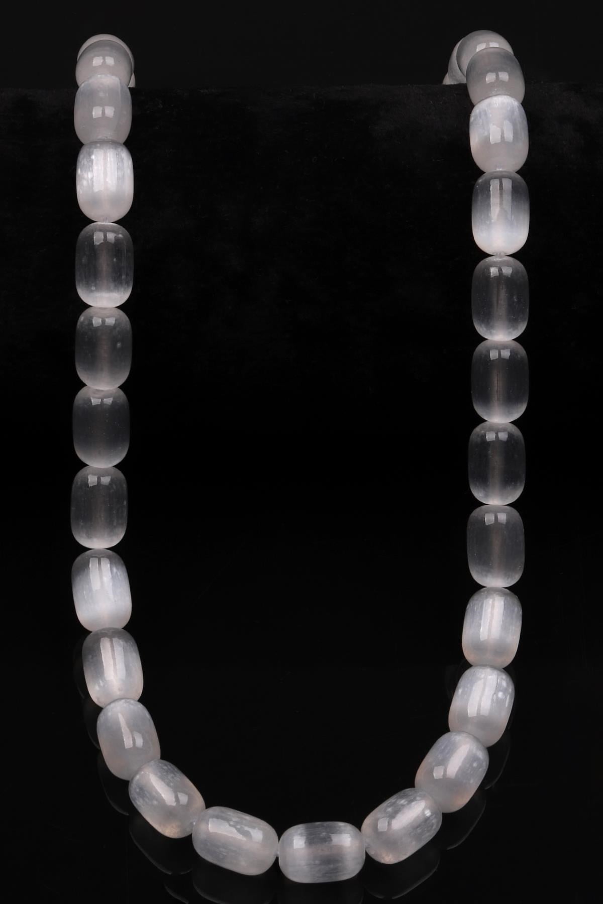 Selenit Doğal Taş Dizi 8 x 12 mm Boru Kesim