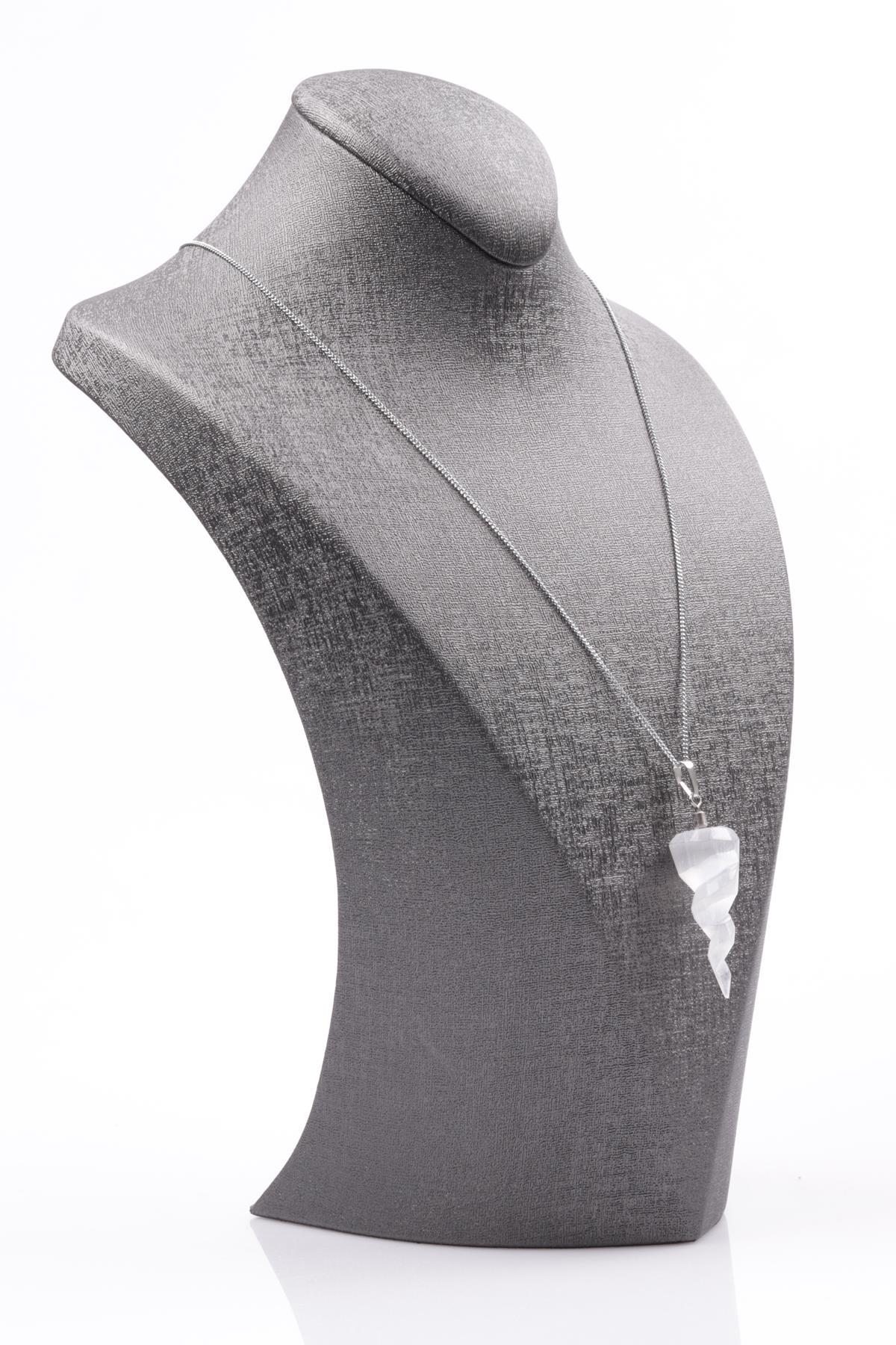 Selenit Doğal Taş Kolye