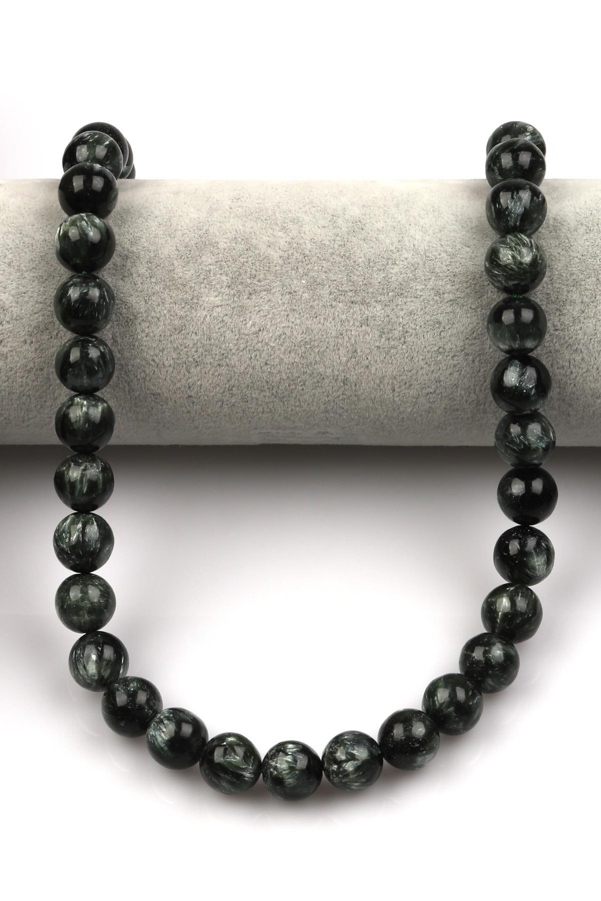 Serafinit Doğal Taş Dizi 10 mm Küre Kesim