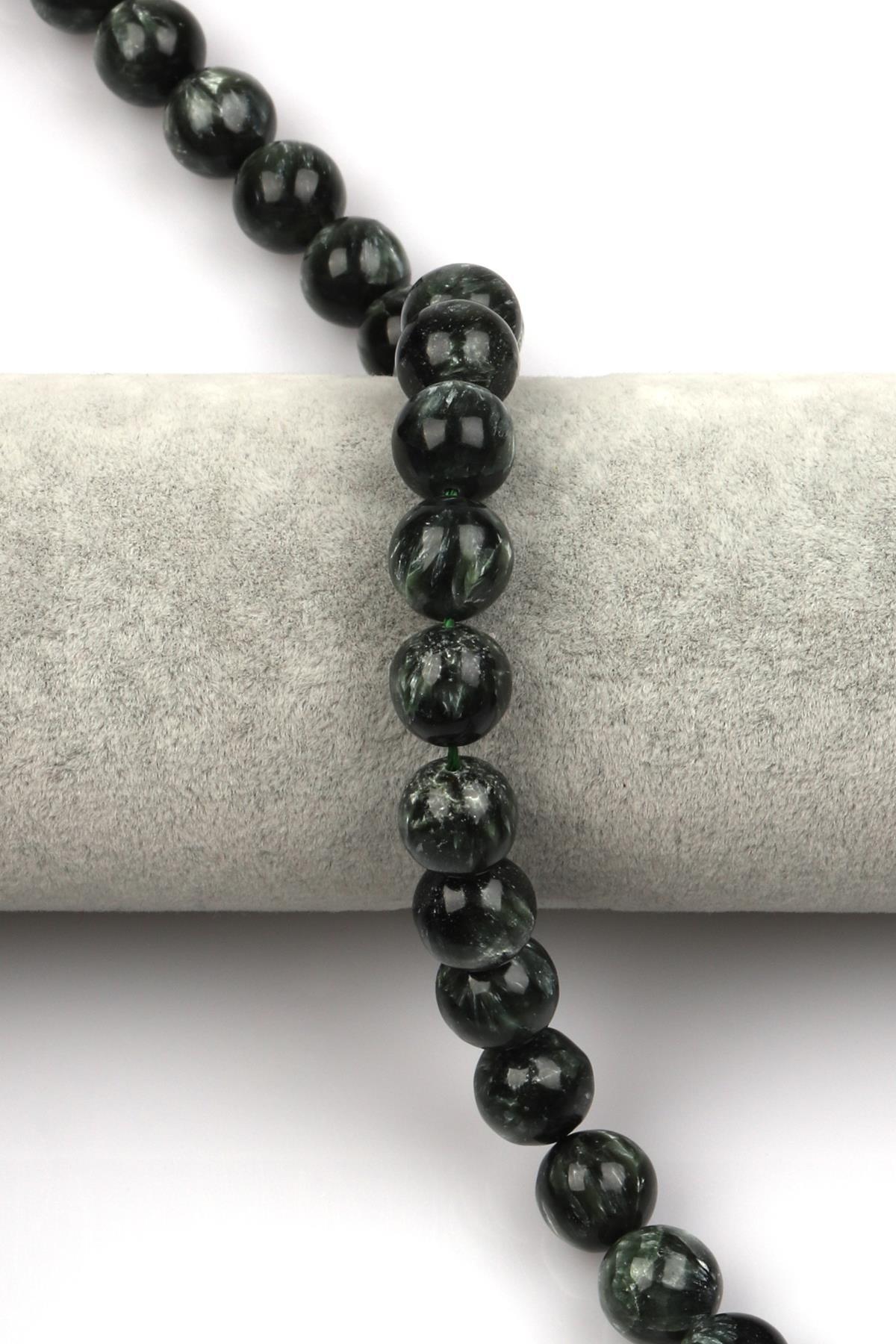 Serafinit Doğal Taş Dizi 10 mm Küre Kesim