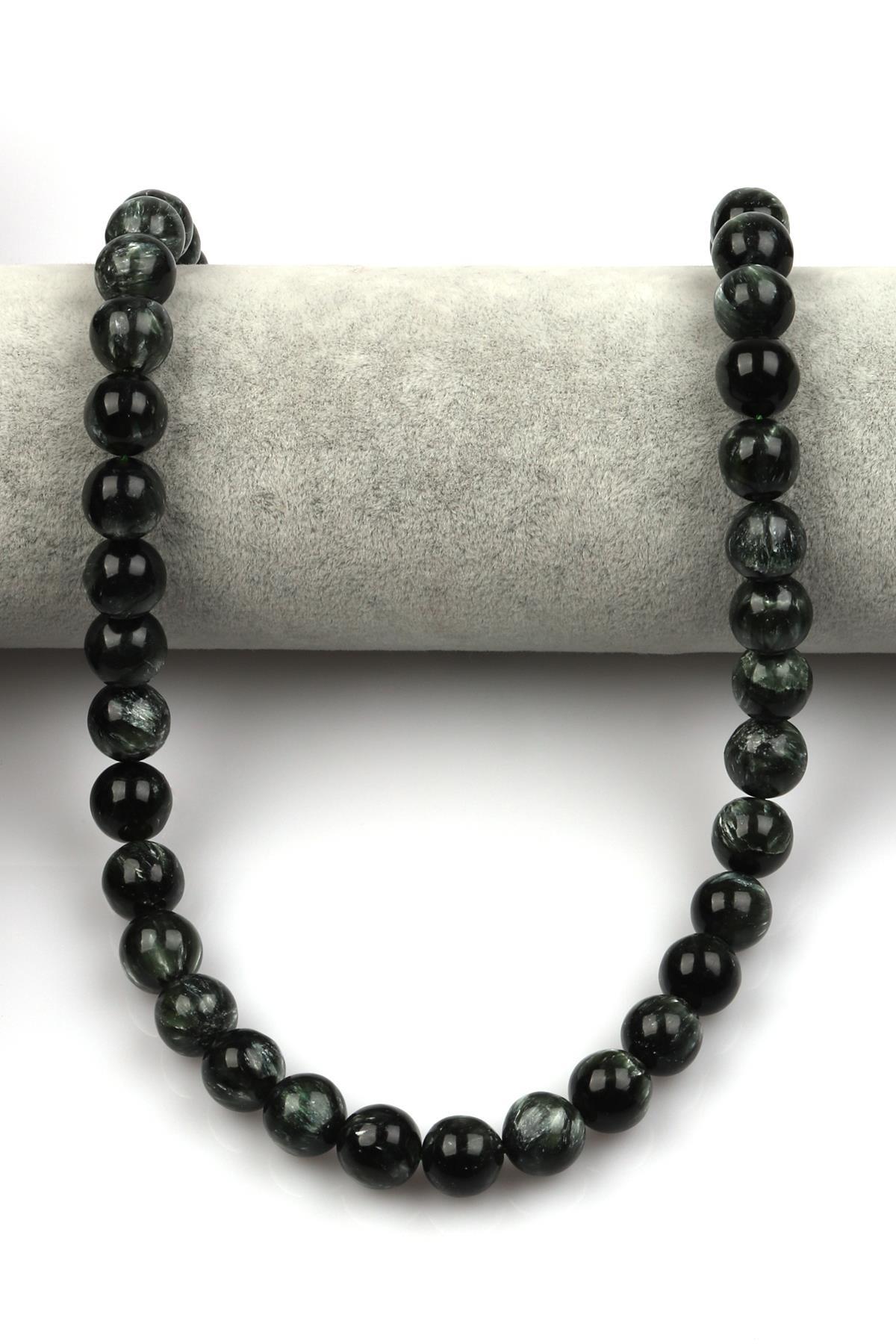 Serafinit Doğal Taş Dizi 10 mm Küre Kesim