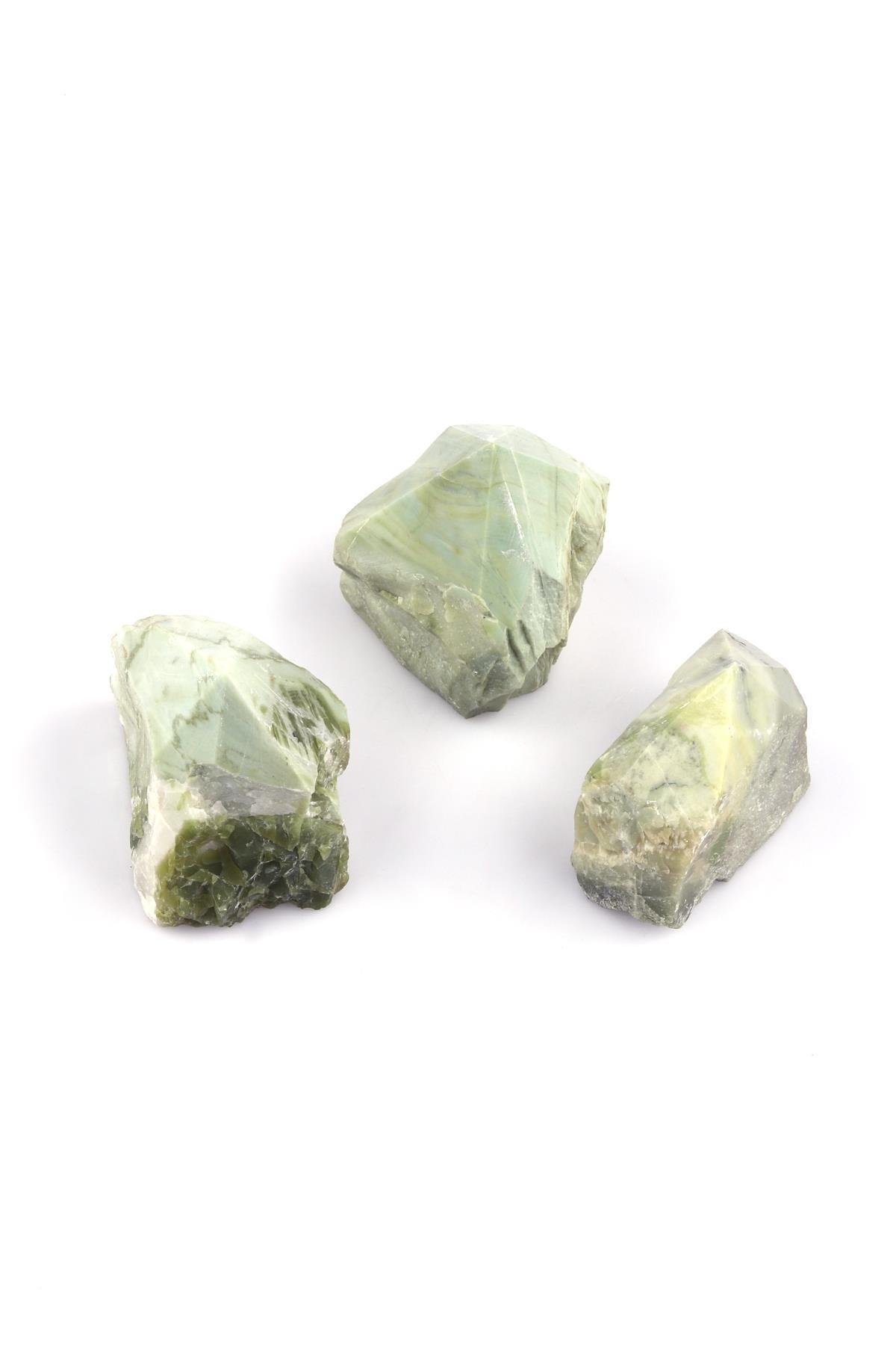 Serpentin Jade Doğal Taş Obelisk Ham Parça