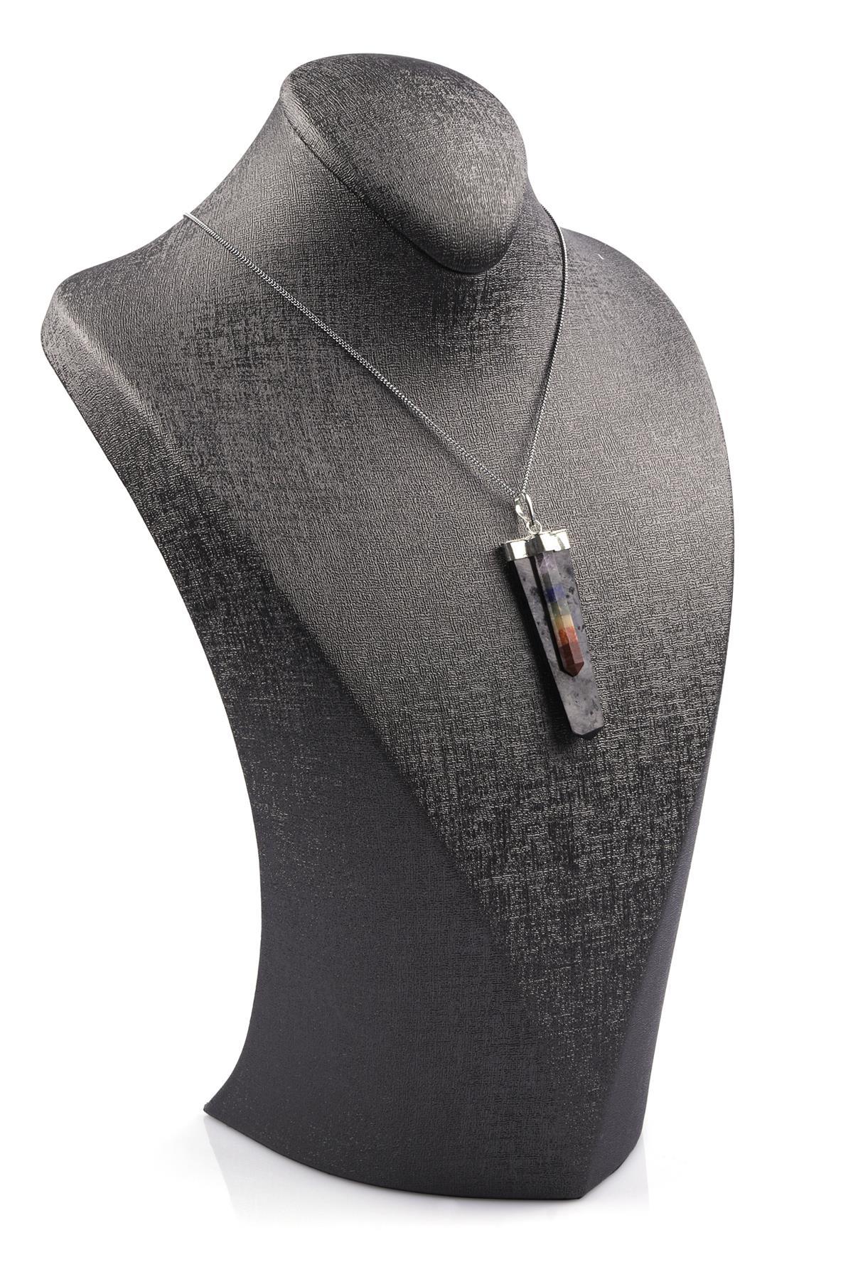 Shungite - Çakra Doğal Taş Kolye