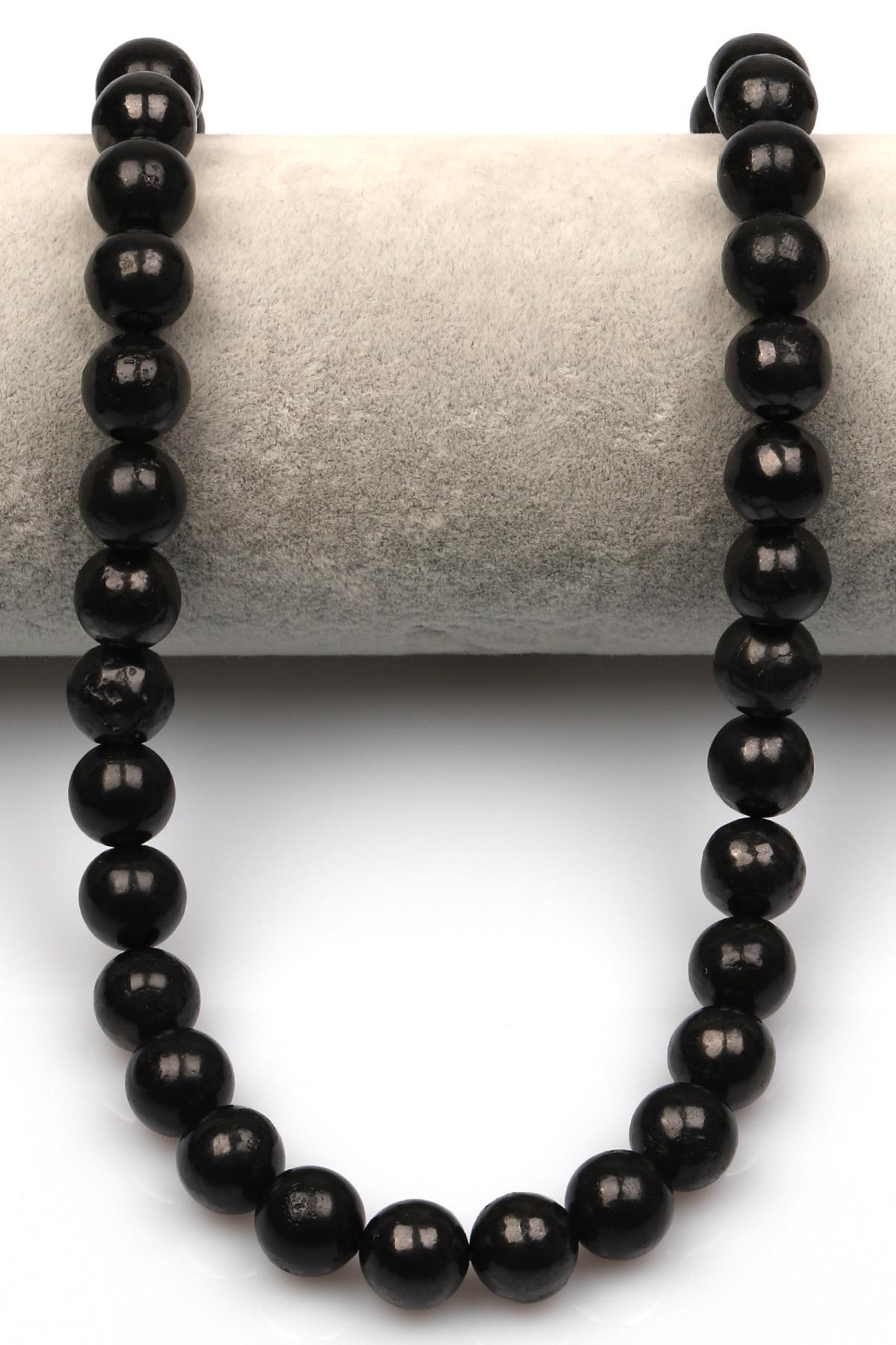Shungite Doğal Taş Dizi 10 mm Küre Kesim