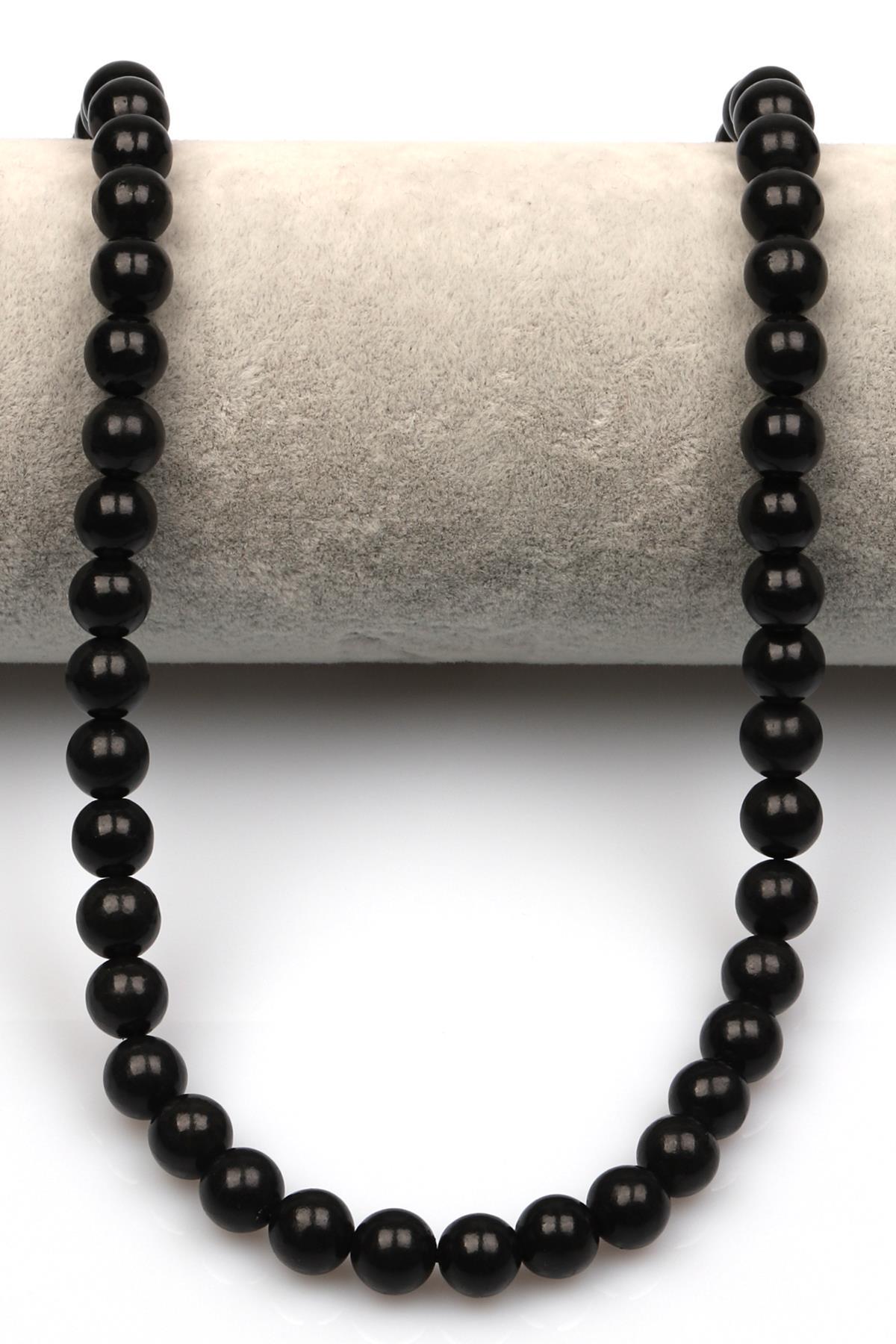 Shungite Doğal Taş Dizi 8 mm Küre Kesim