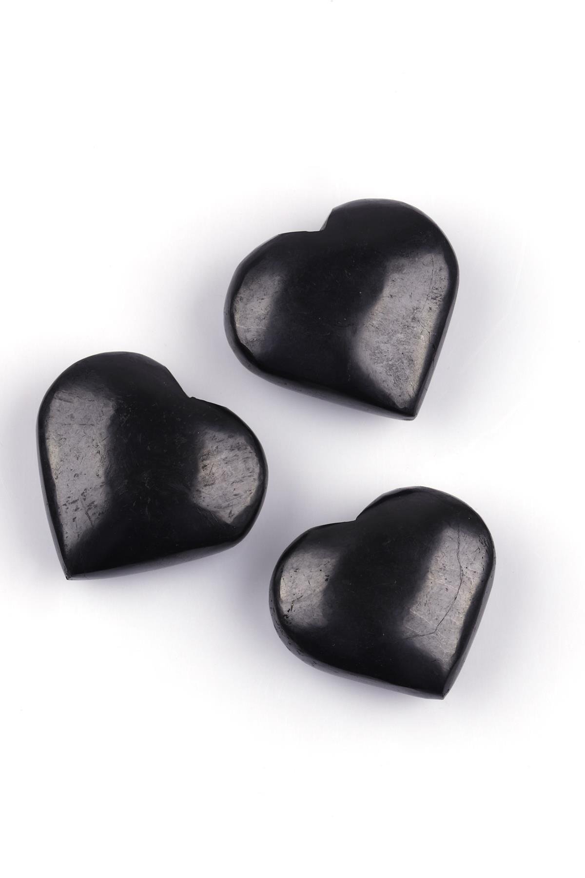 Shungite Doğal Taş Kalp