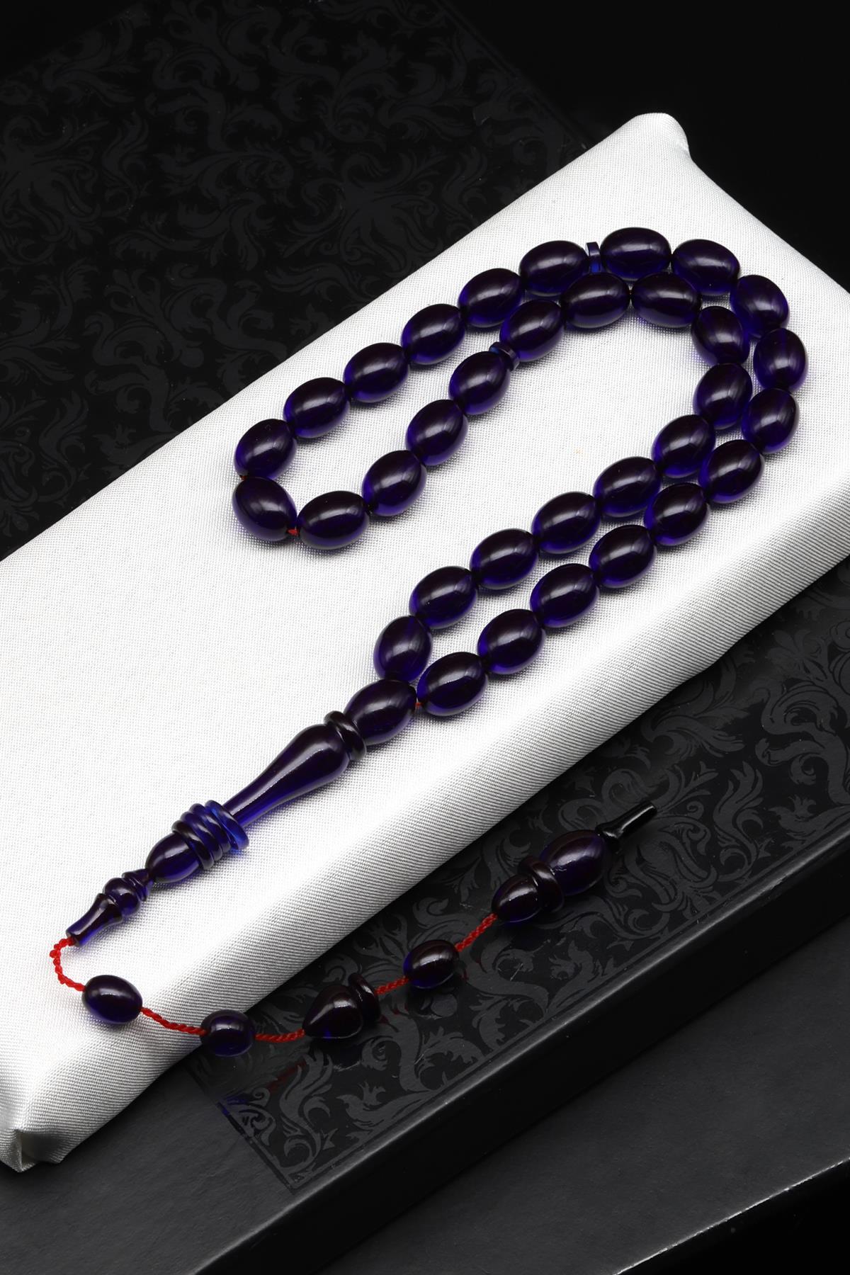 Sıkma Tesbih 8 x 10 mm Badem Kesim