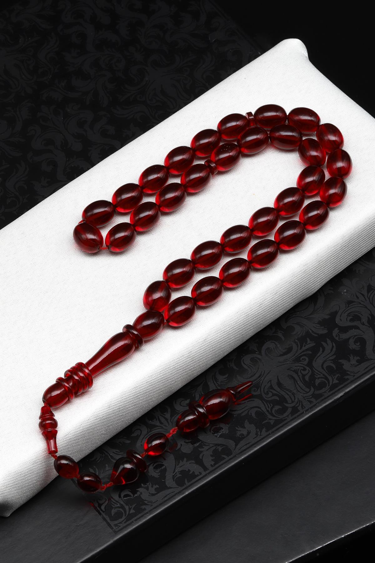 Sıkma Tesbih 8 x 11 mm Badem Kesim