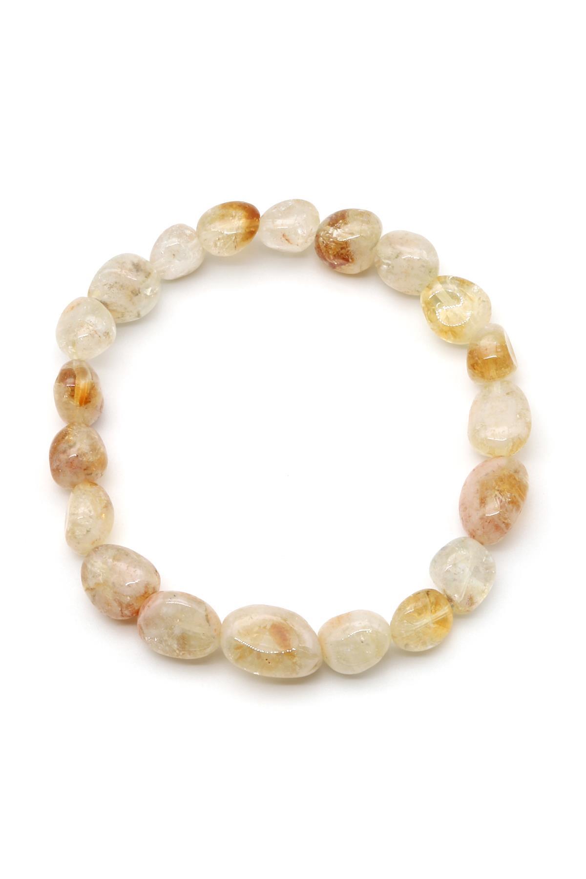 Sitrin Doğal Taş Bileklik 7 x 9 mm Özel Kesim