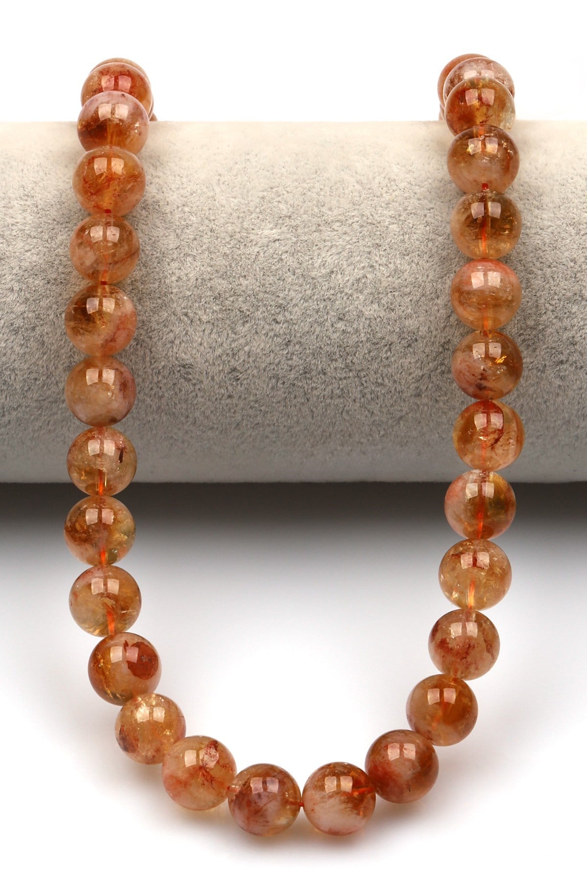 Sitrin Doğal Taş Dizi 10 mm Küre Kesim - DZ-0960