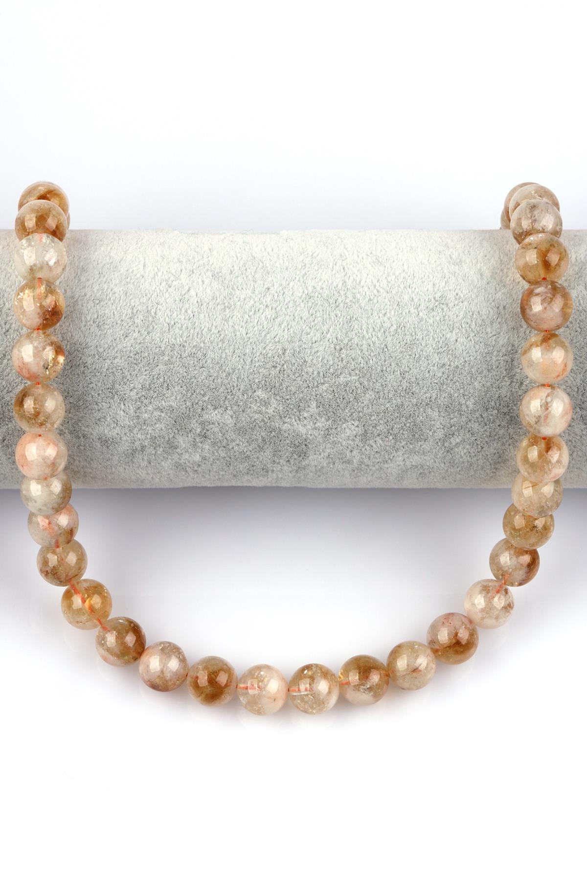 Sitrin Doğal Taş Dizi 10 mm Küre Kesim