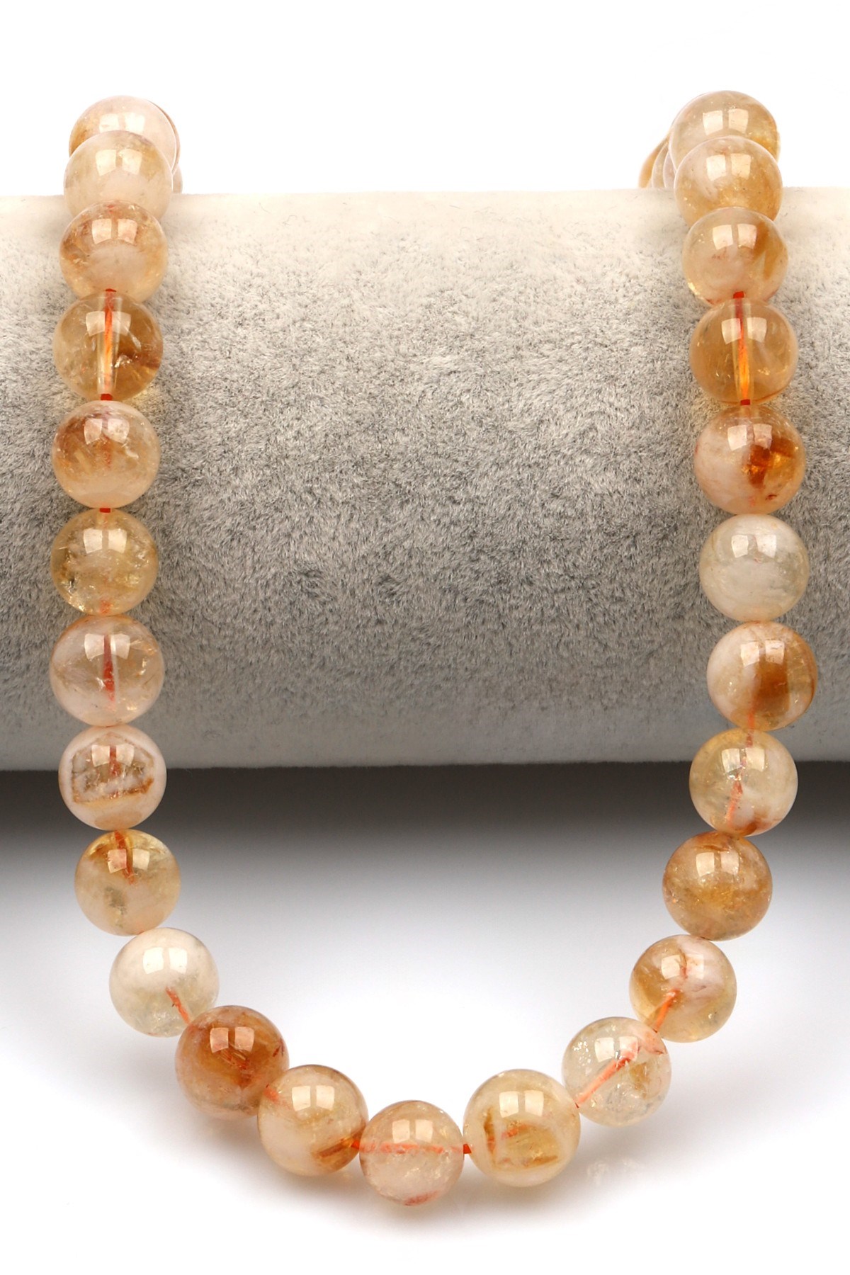 Sitrin Doğal Taş Dizi 10 mm Küre Kesim - DZ-0950