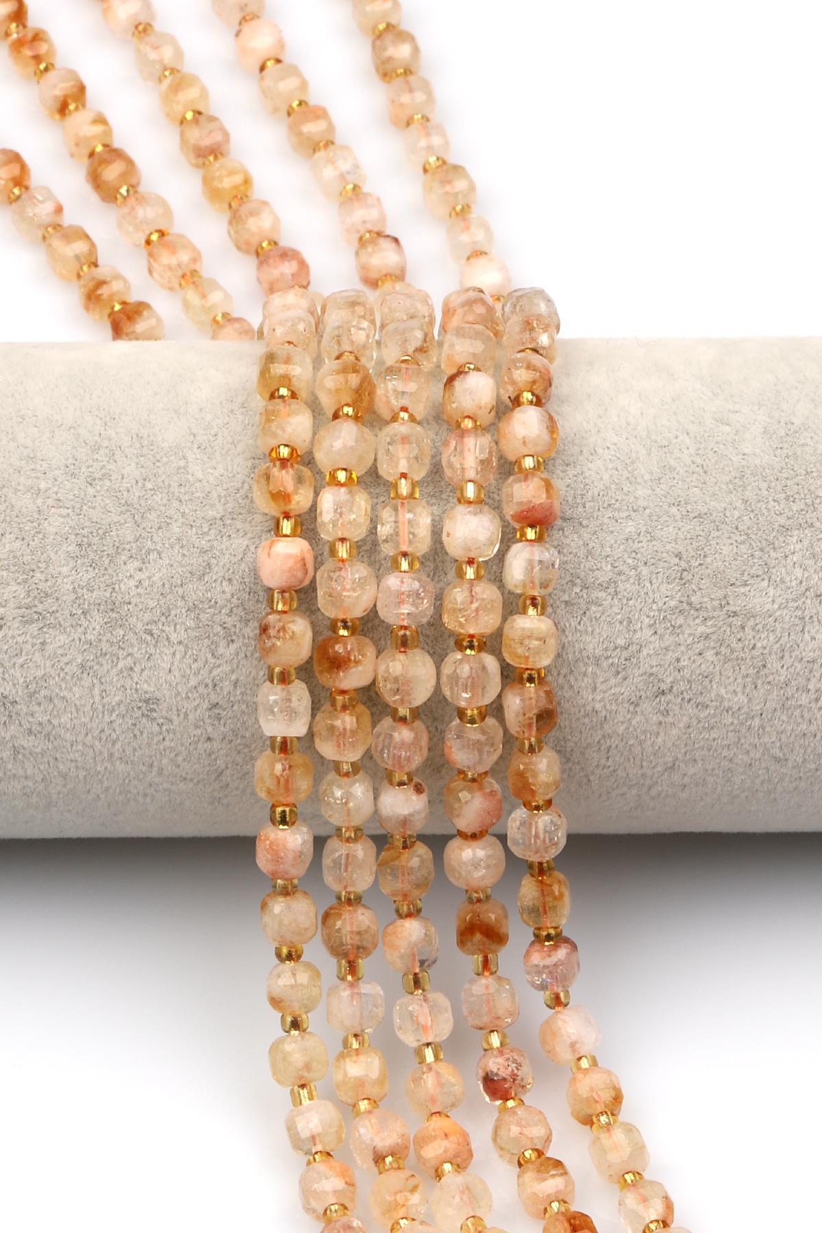 Sitrin Doğal Taş Dizi 5 mm Hexagonel Kesim