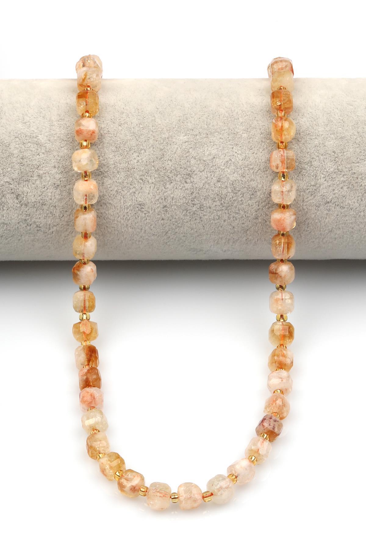 Sitrin Doğal Taş Dizi 6 mm Hexagonel Kesim