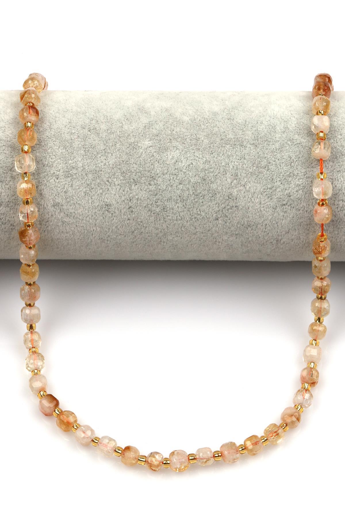 Sitrin Doğal Taş Dizi 6 mm Hexagonel Kesim