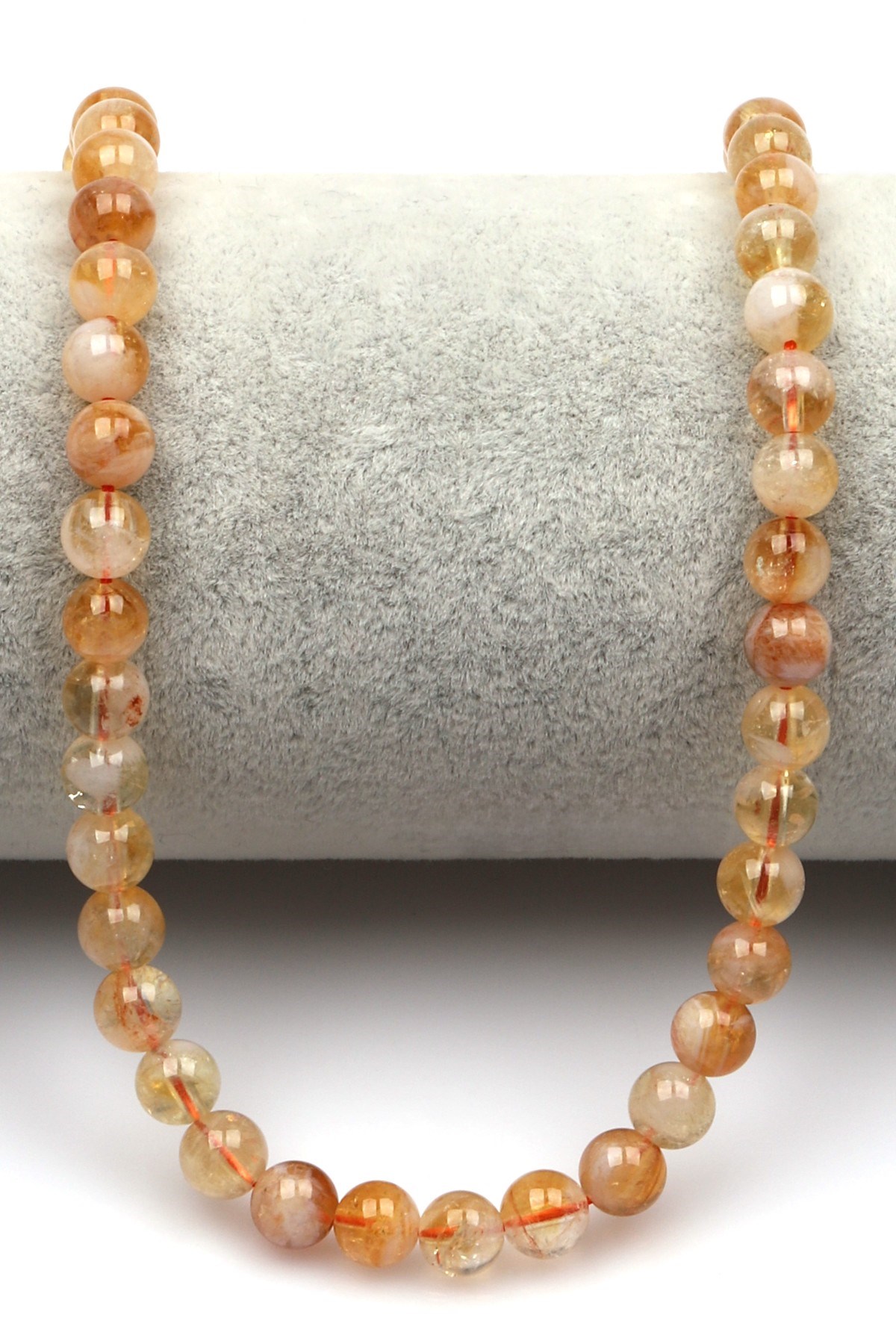 Sitrin Doğal Taş Dizi 6 mm Küre Kesim - DZ-0879