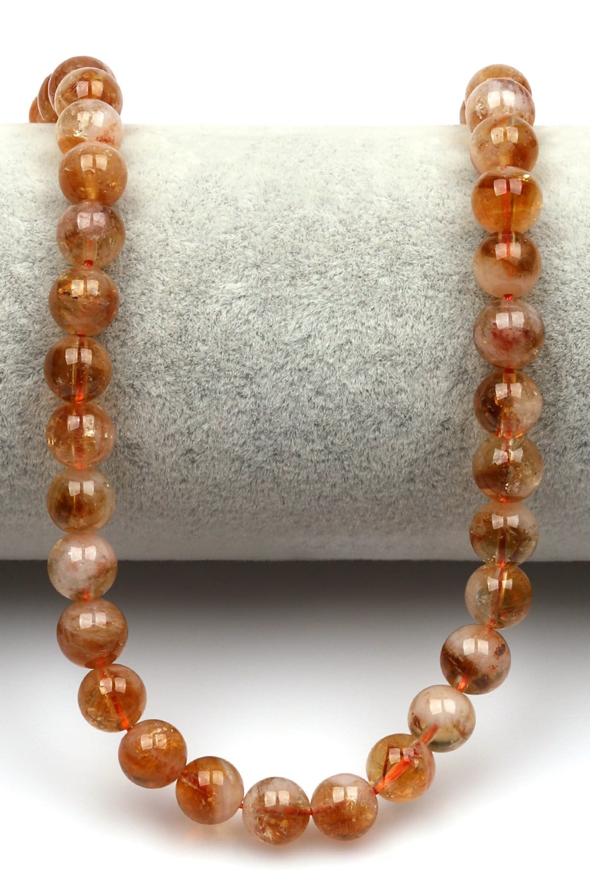 Sitrin Doğal Taş Dizi 8 mm Küre Kesim - DZ-0877