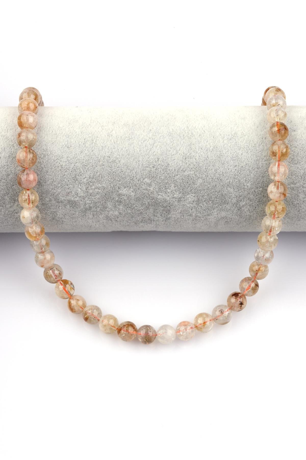 Sitrin Doğal Taş Dizi 8 mm Küre Kesim