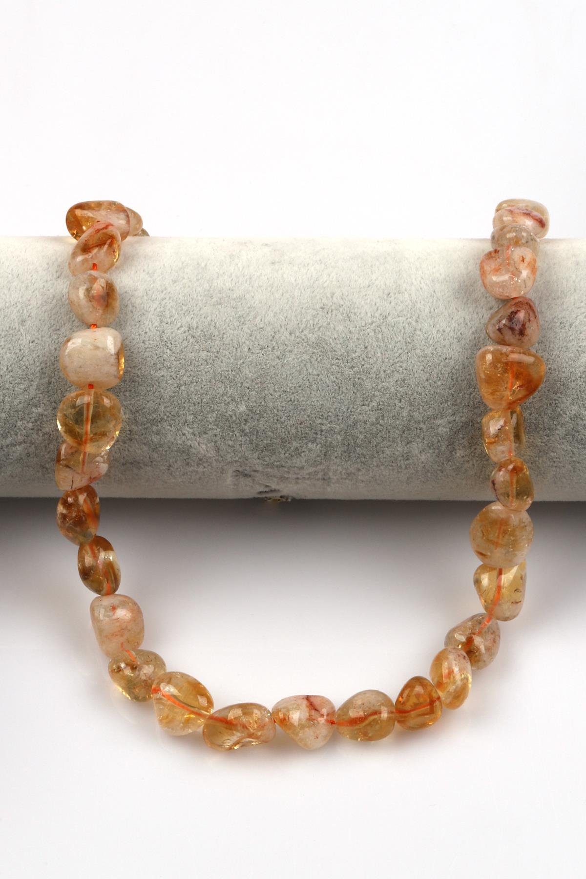 Sitrin Doğal Taş Dizi 8 x 12 mm Şekilsiz Kesim