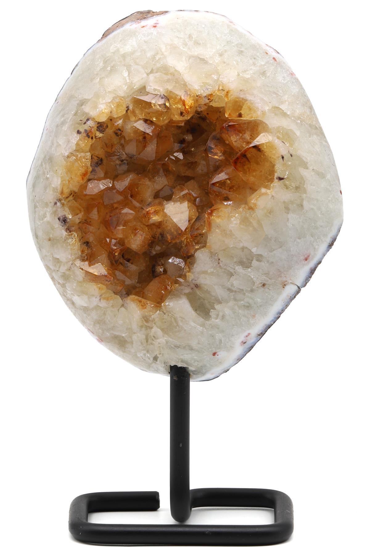 Sitrin Doğal Taş Standlı Ham Parça - 1564 Gr.