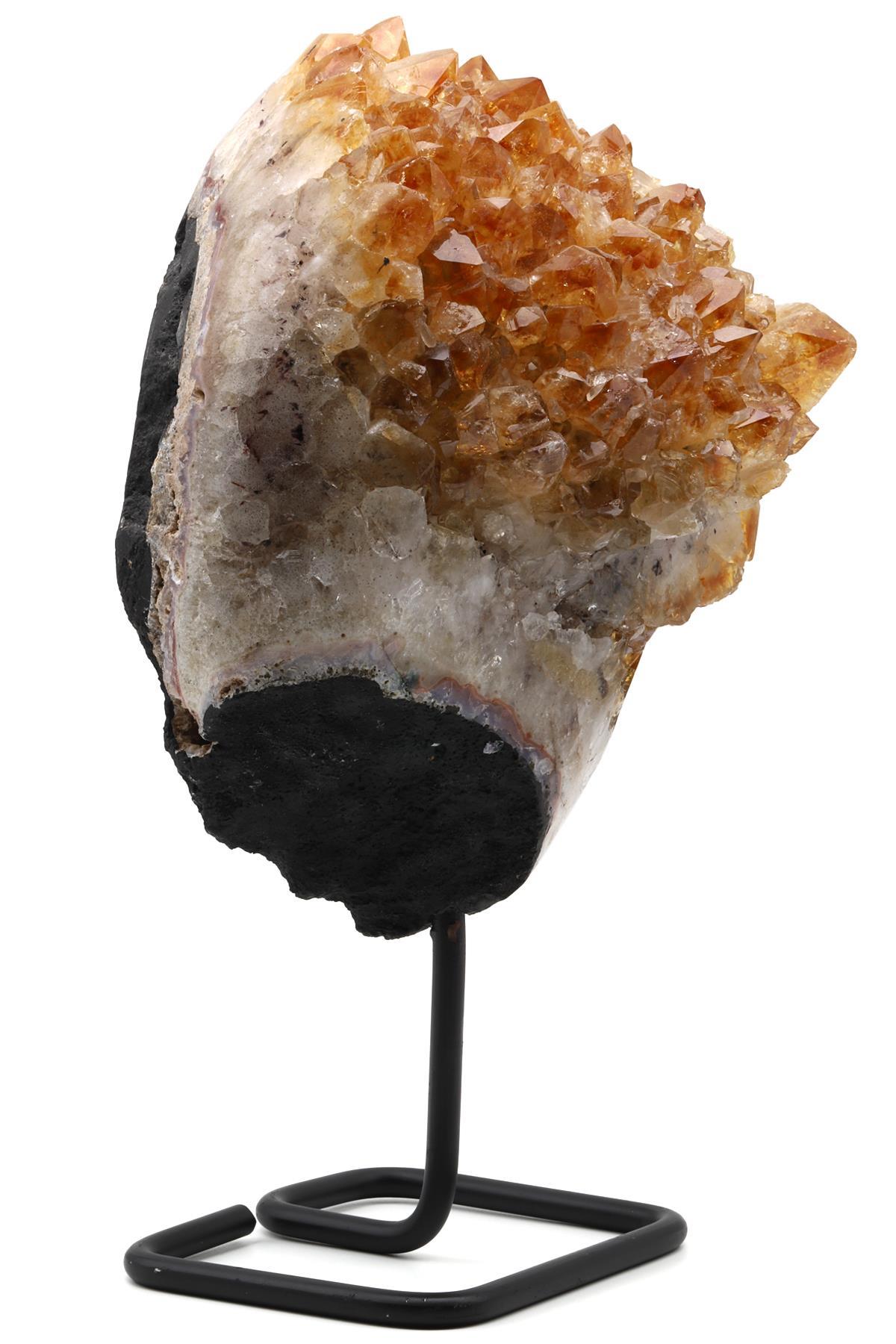 Sitrin Doğal Taş Standlı Ham Parça - 4128 Gr.