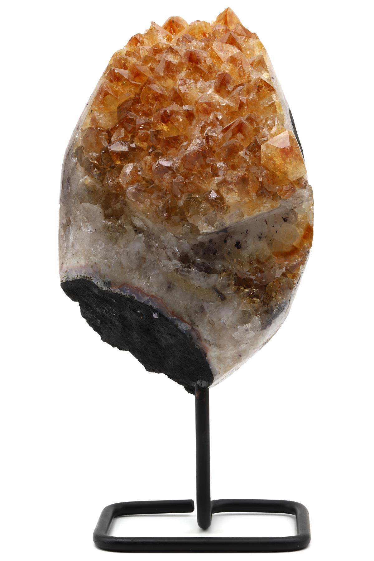 Sitrin Doğal Taş Standlı Ham Parça - 4128 Gr.