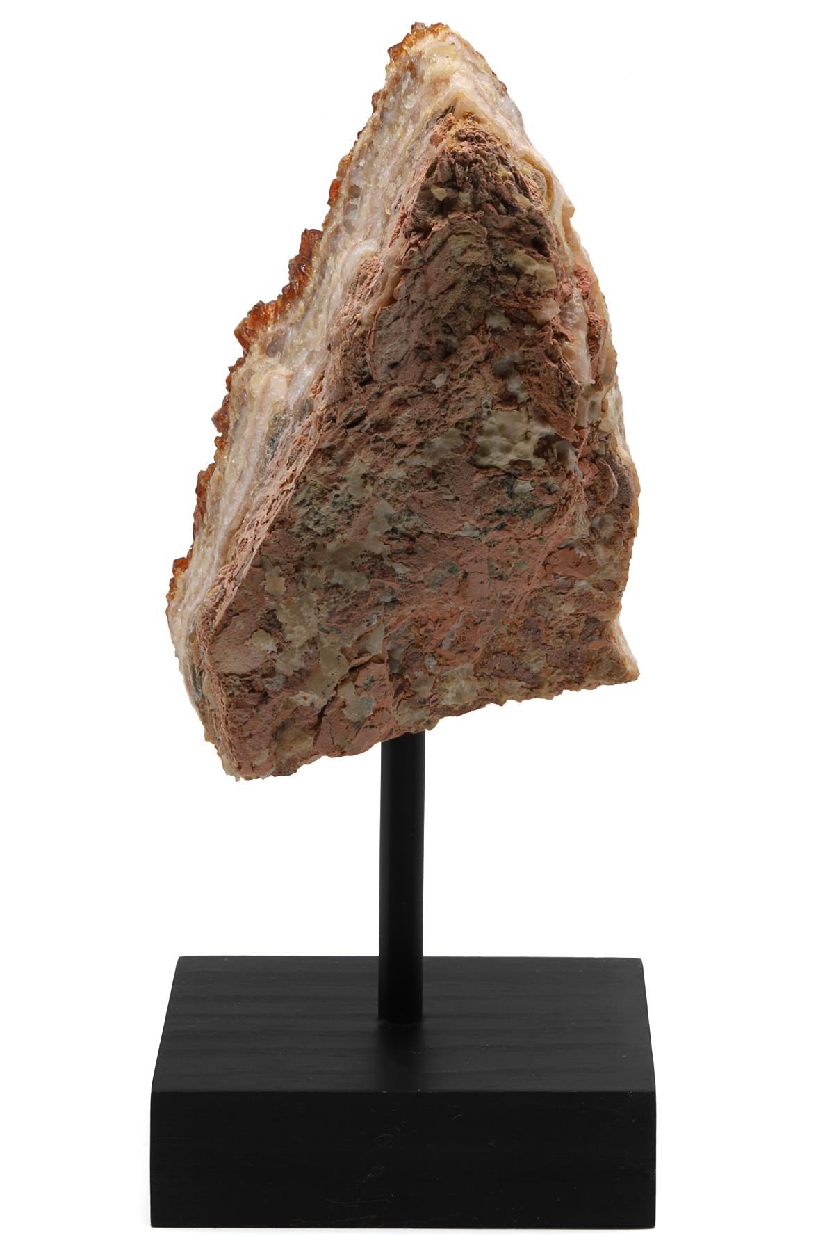 Sitrin Doğal Taş Standlı Ham Parça