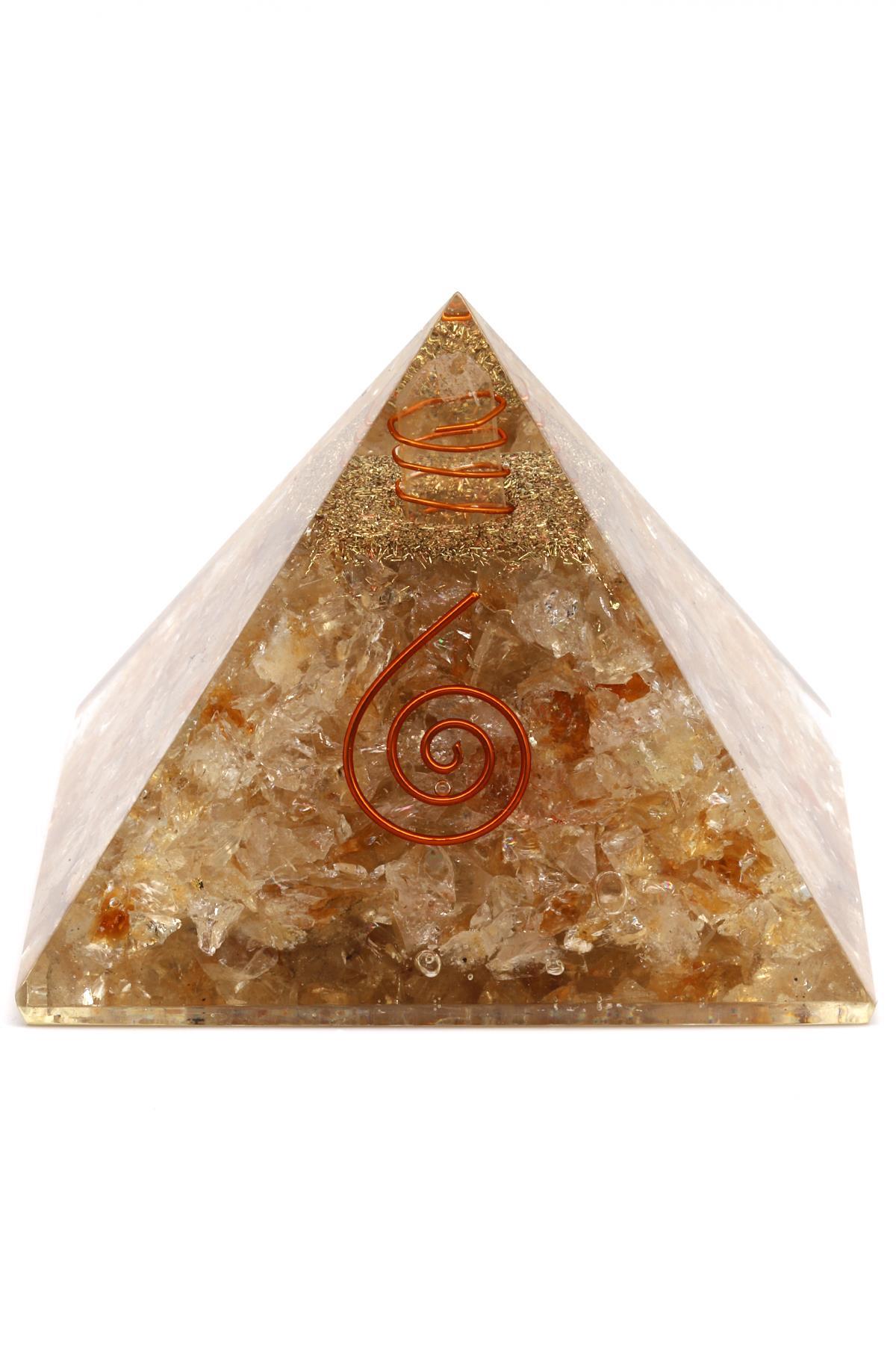 Sitrin Taşından Orgonit Piramit