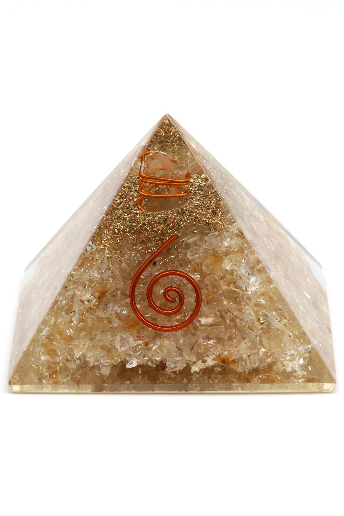 Sitrin Taşından Orgonit Piramit