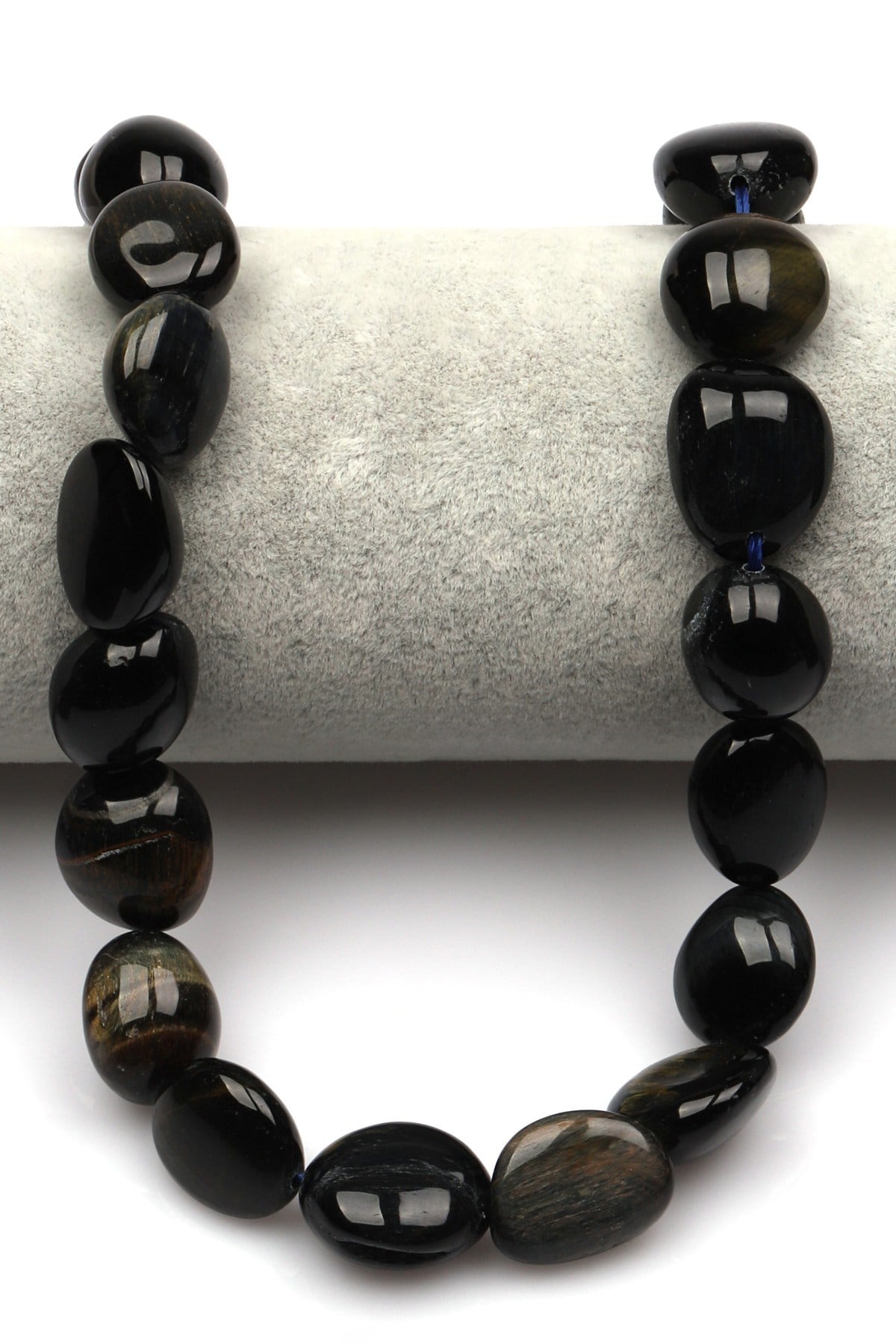 Siyah Kaplan Gözü Doğal Taş Dizi 11 x 14 mm Özel Kesim - DZ-0873