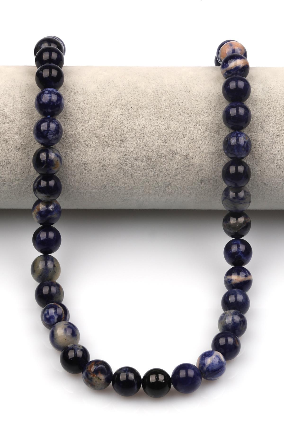 Sodalit ( A Kalite ) Doğaltaş Dizi 10 mm Küre Kesim