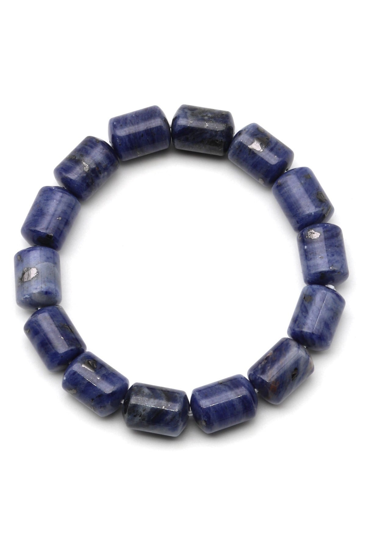 Sodalit Doğal Taş Bileklik 10 x 14 mm Özel Kesim - BLK-2448