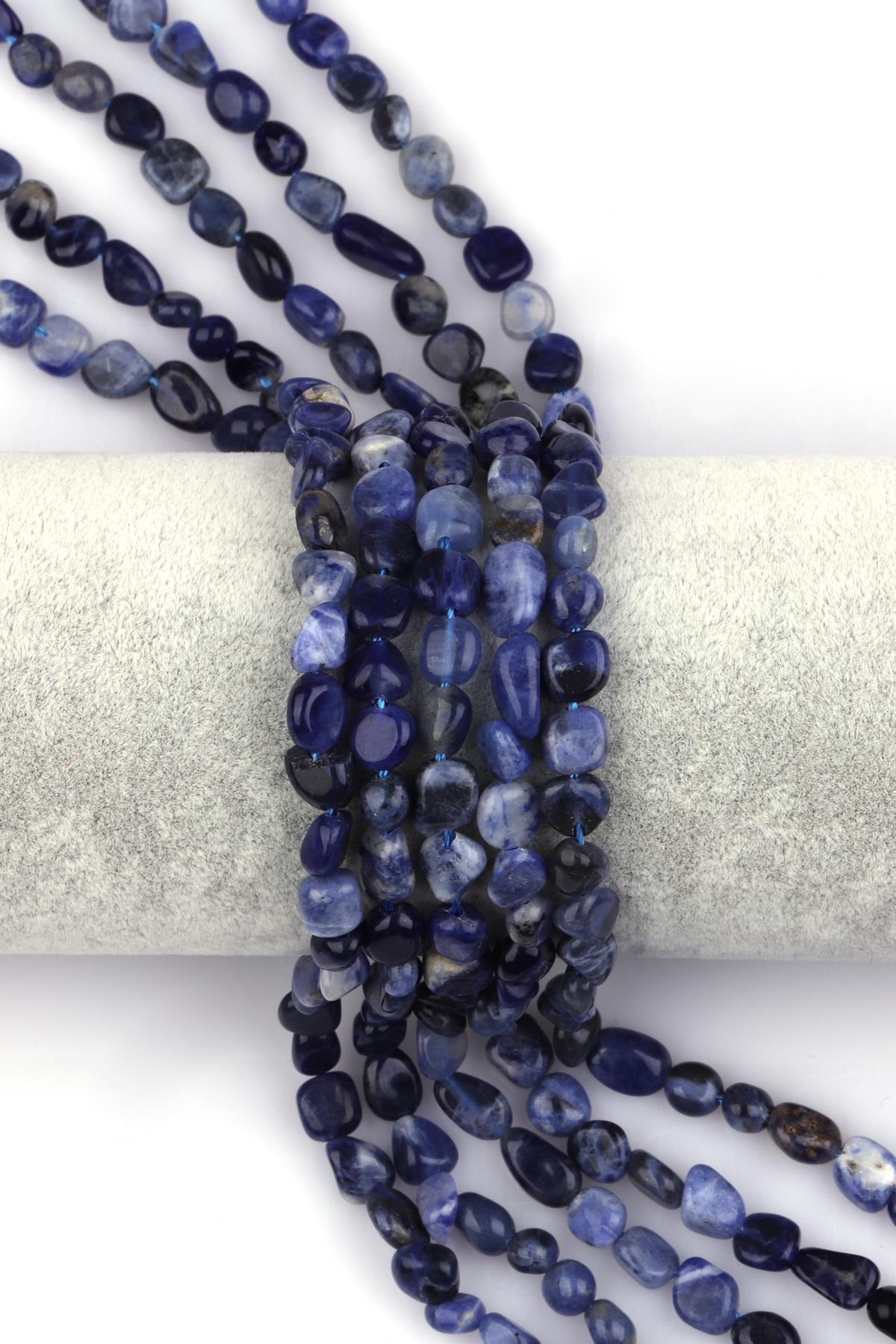 Sodalit Doğal Taş Dizi 4 x 6 mm Mercimek Kesim