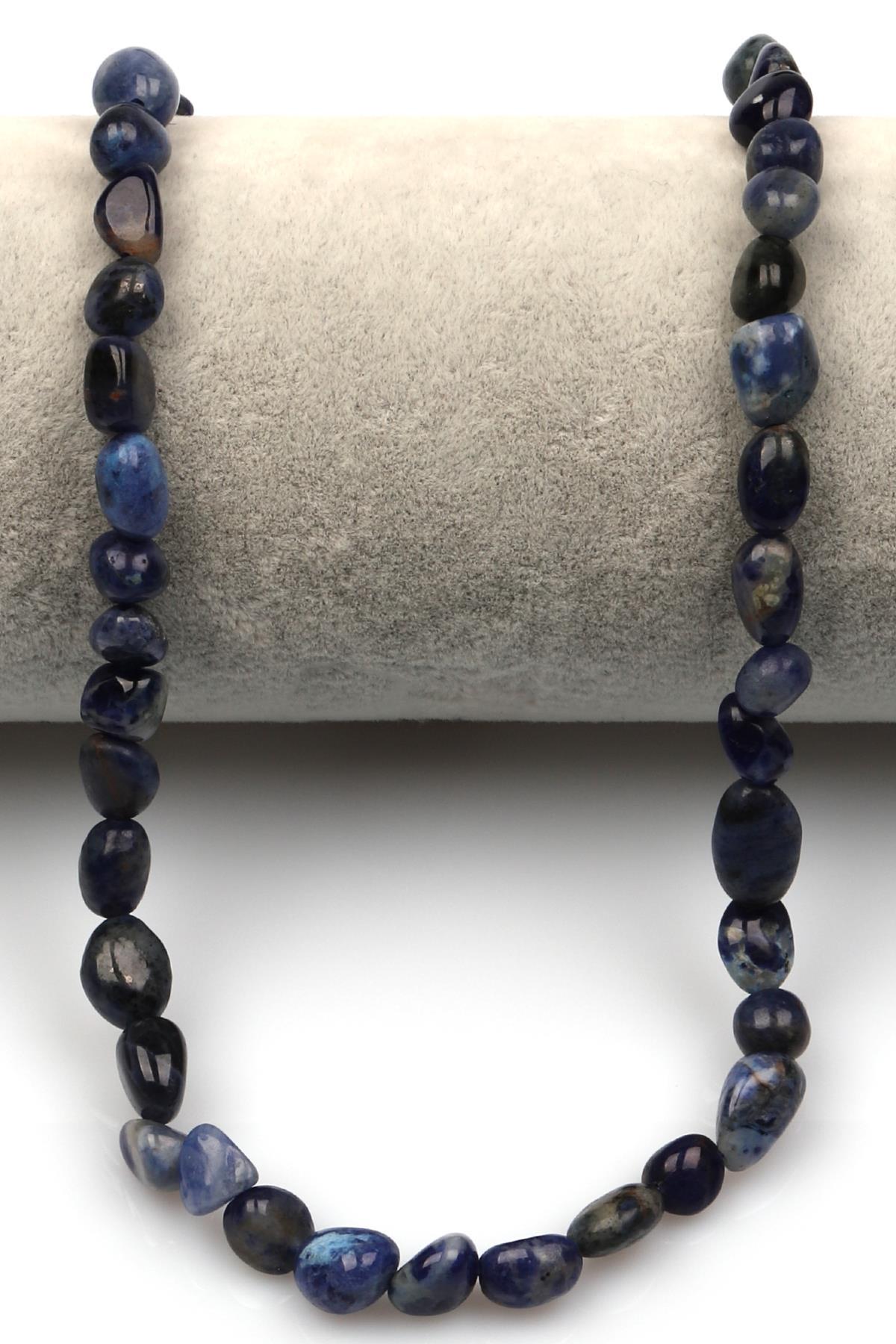 Sodalit Doğal Taş Dizi 6 x 8 mm Mercimek Kesim