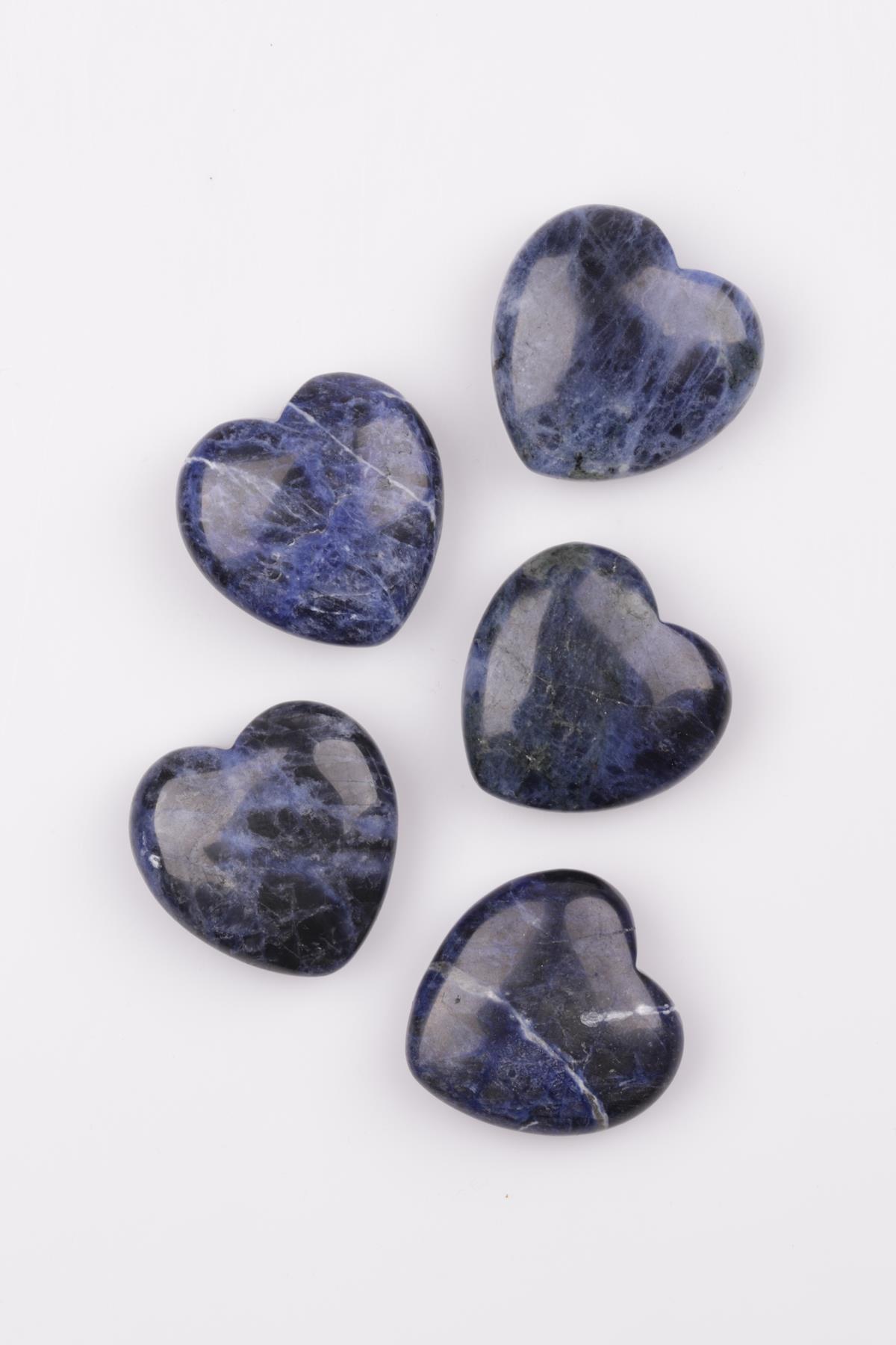 Sodalit Doğal Taş Kalp