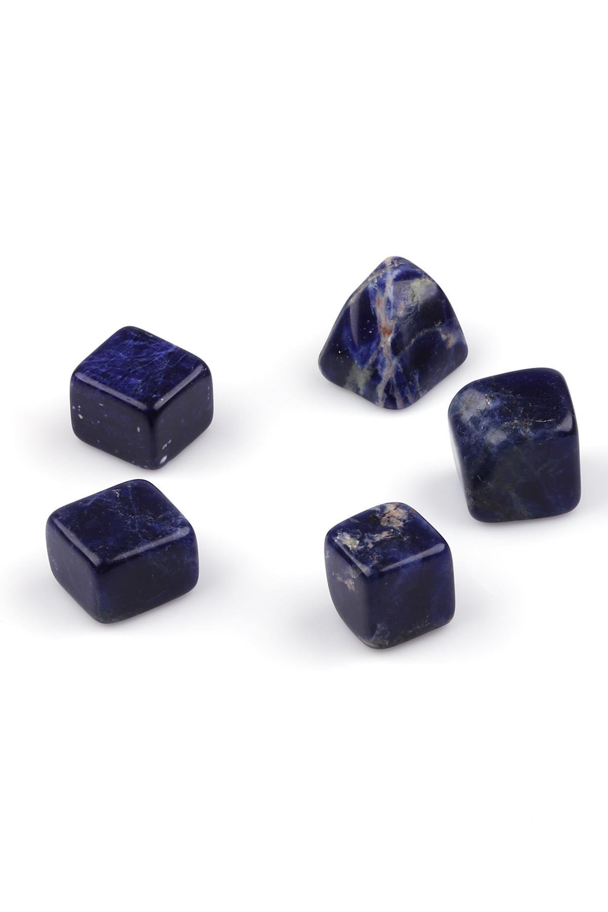 Sodalit Doğal Taş Tamburlanmış Parça - Tımbıl