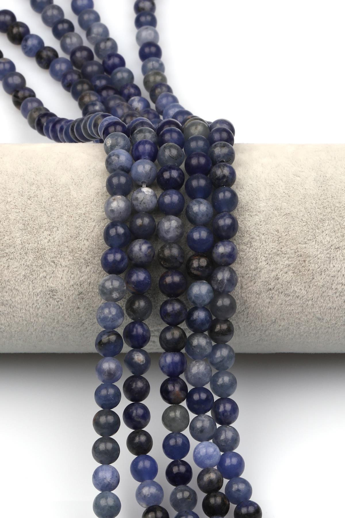 Sodalit Doğaltaş Dizi 6 mm Küre Kesim