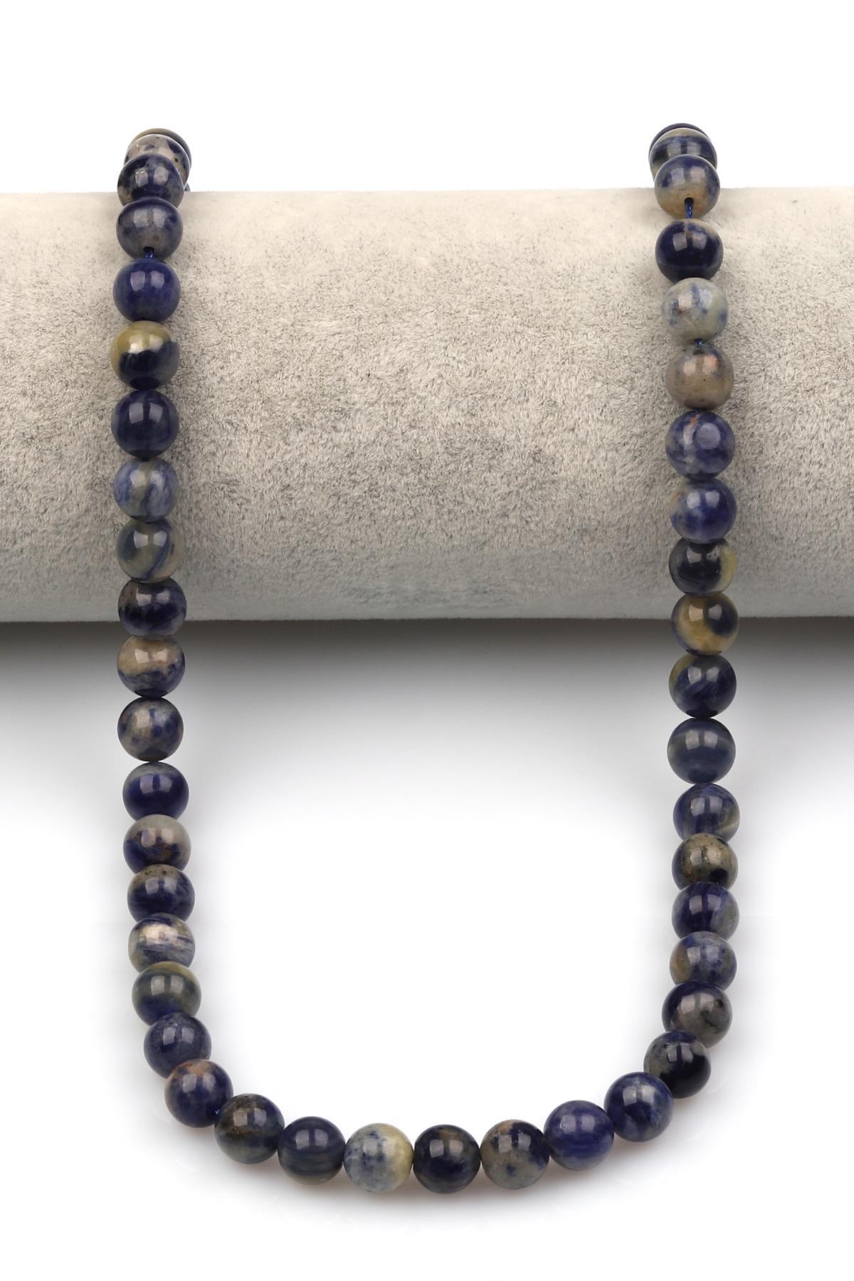 Sodalit Doğaltaş Dizi 8 mm Küre Kesim