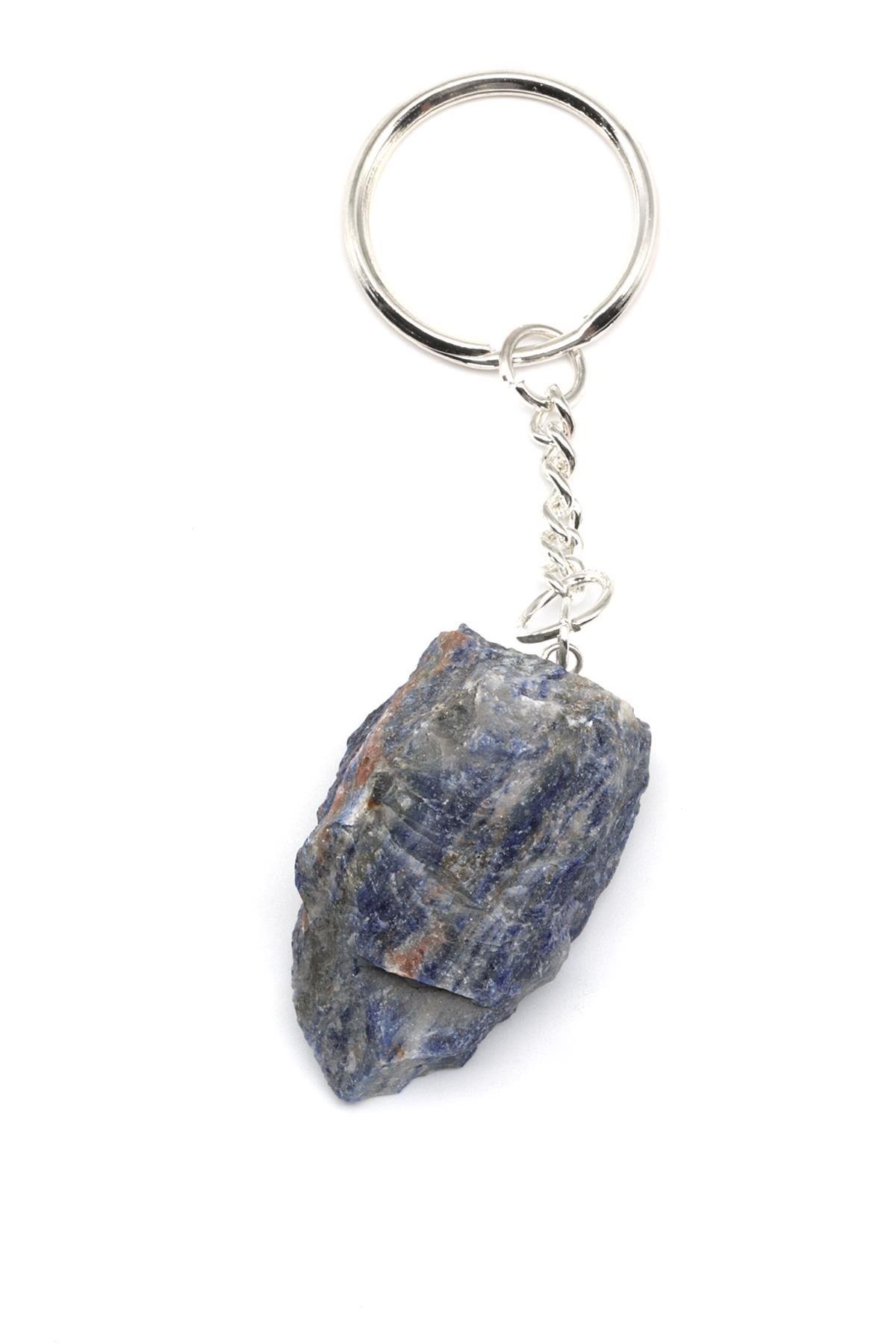 Sodalit Taşı Doğal Taş Anahtarlık