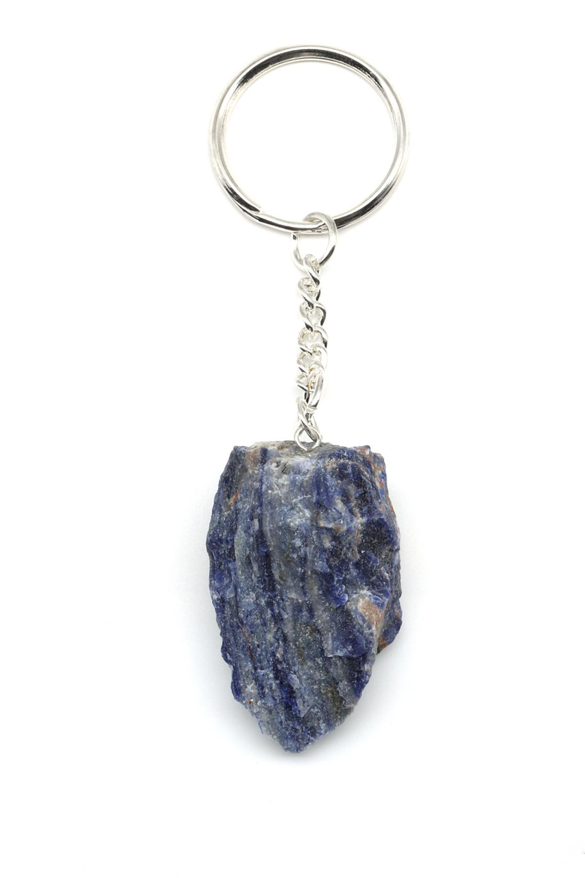 Sodalit Taşı Doğal Taş Anahtarlık