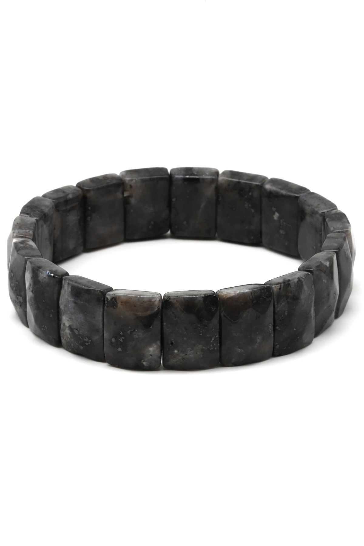 Spektrolit Doğal Taş Bileklik 11 x 15 mm Özel Kesim - BLK-2404